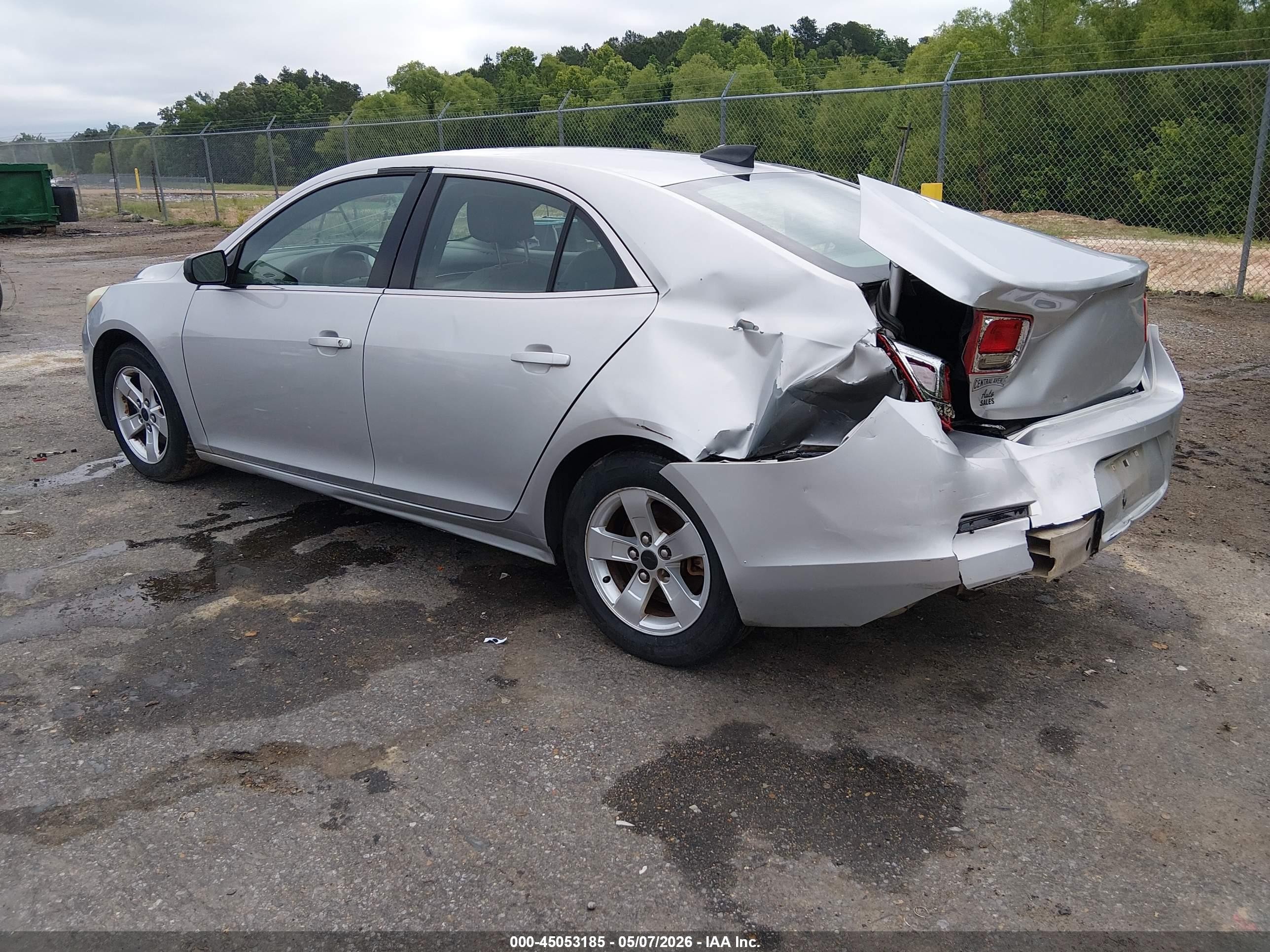 2015 Chevrolet Malibu Ls Gray vin: 1G11B5SL8FF115155