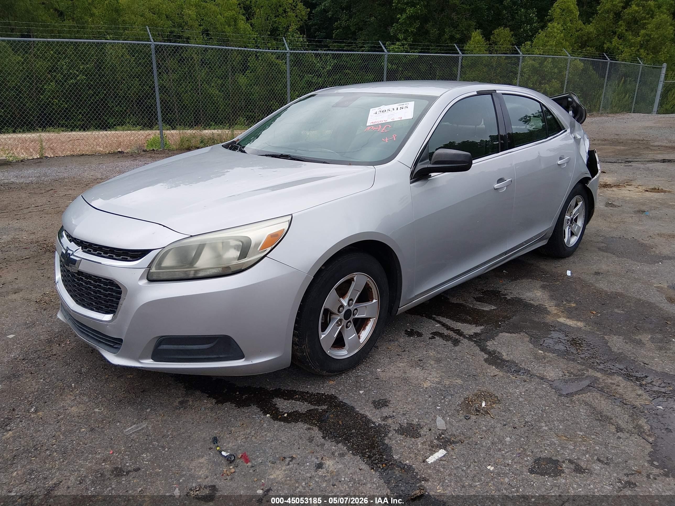 2015 Chevrolet Malibu Ls Gray vin: 1G11B5SL8FF115155