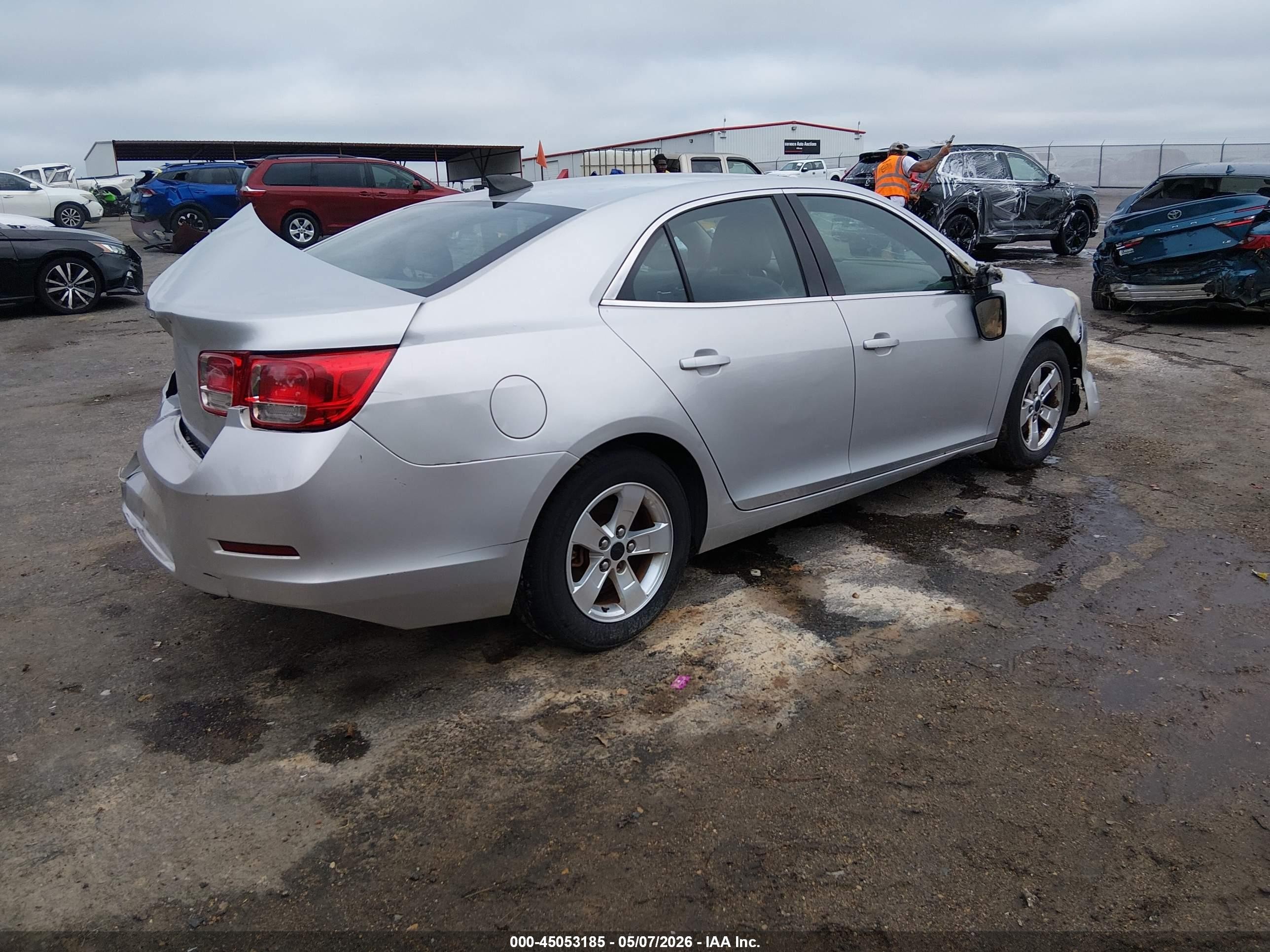 2015 Chevrolet Malibu Ls Gray vin: 1G11B5SL8FF115155