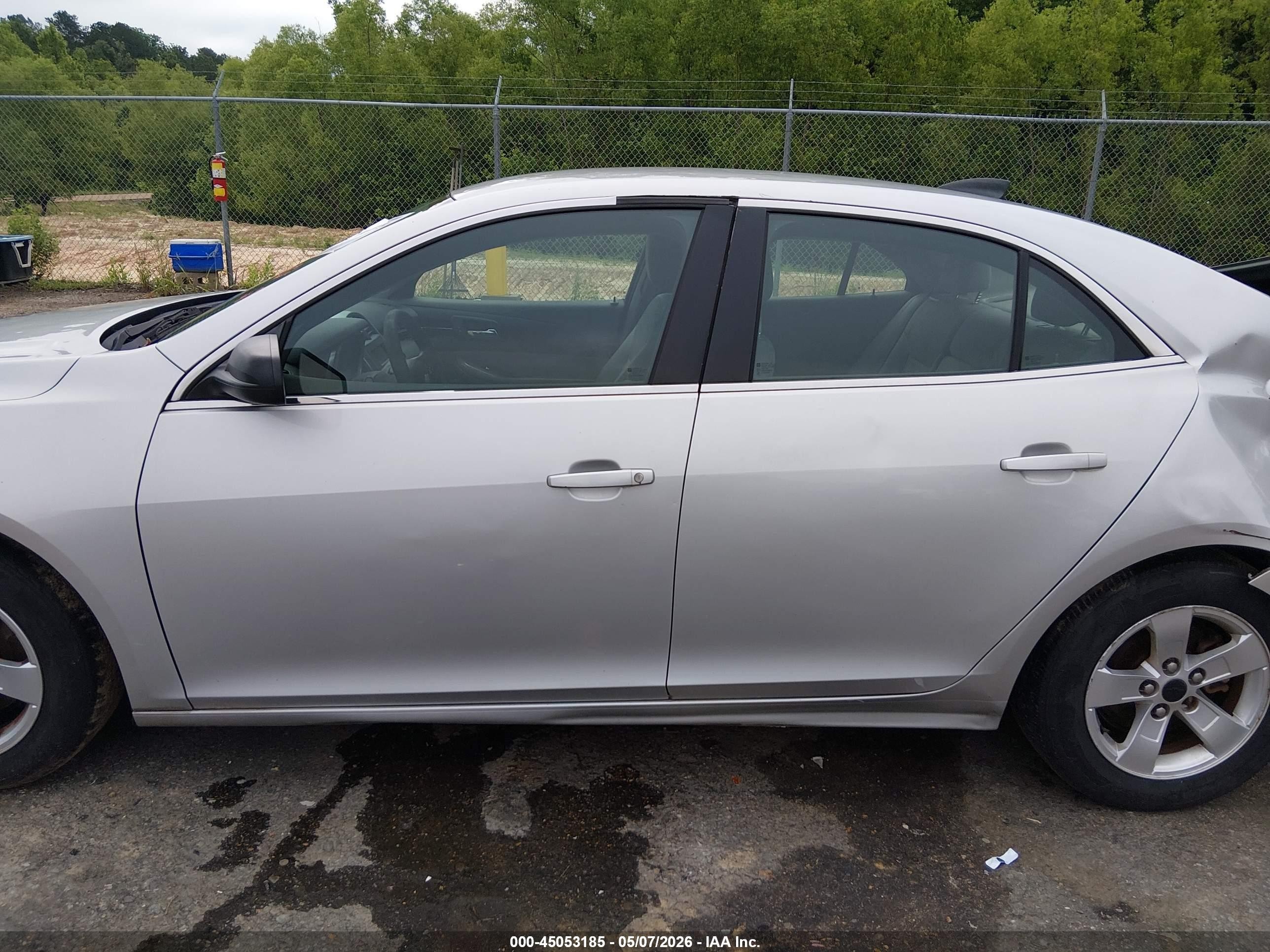 2015 Chevrolet Malibu Ls Gray vin: 1G11B5SL8FF115155