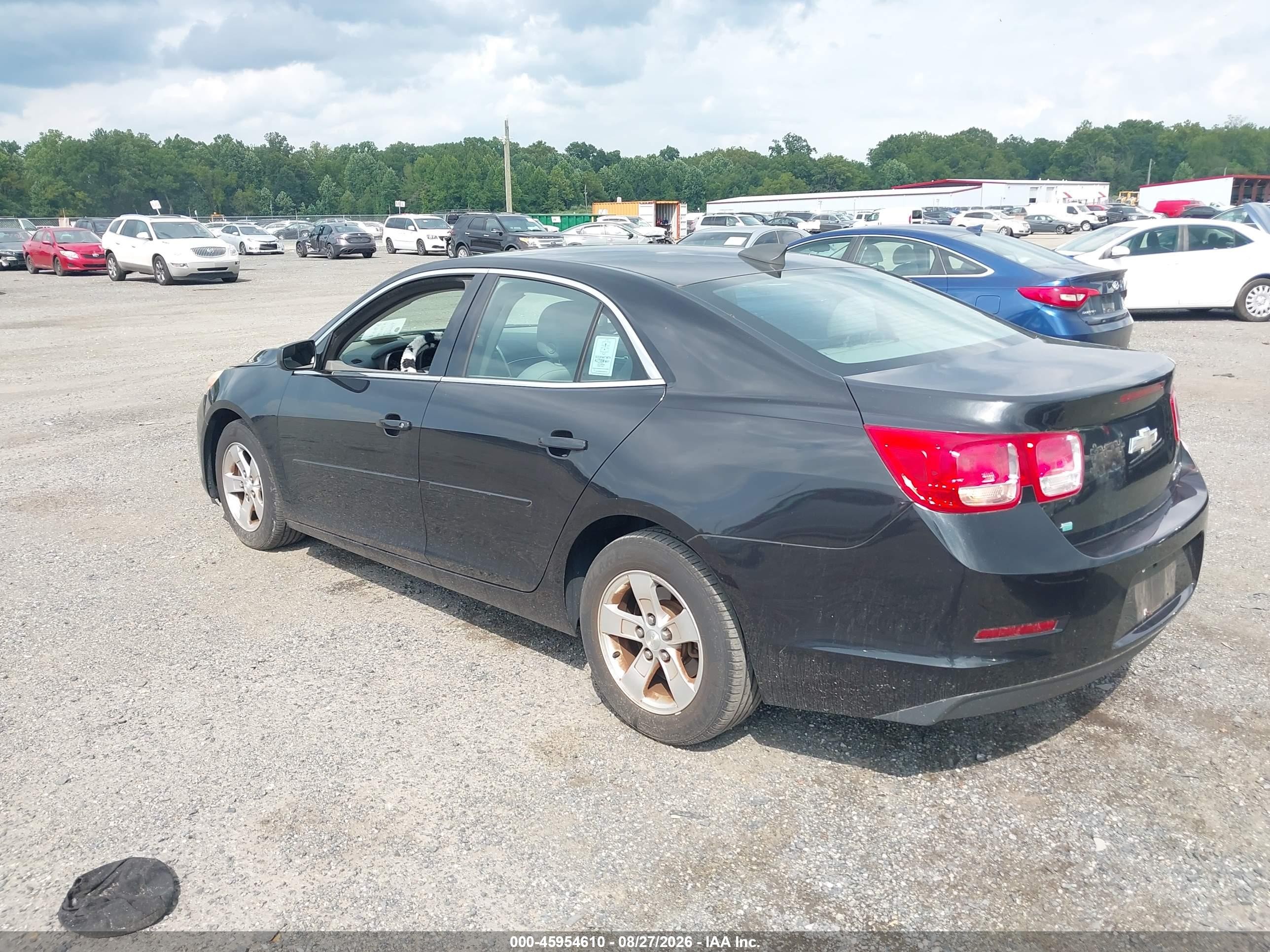 2015 Chevrolet Malibu Ls Black vin: 1G11B5SL8FF129377