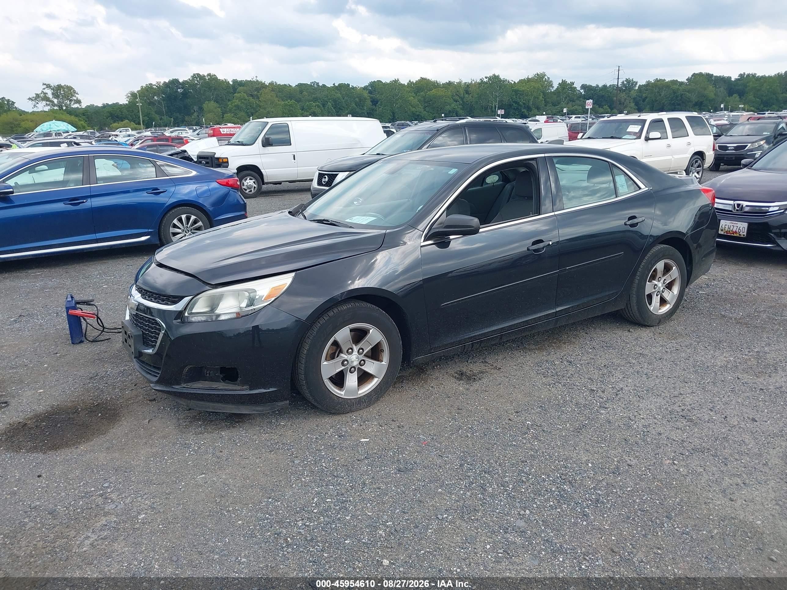 2015 Chevrolet Malibu Ls Black vin: 1G11B5SL8FF129377