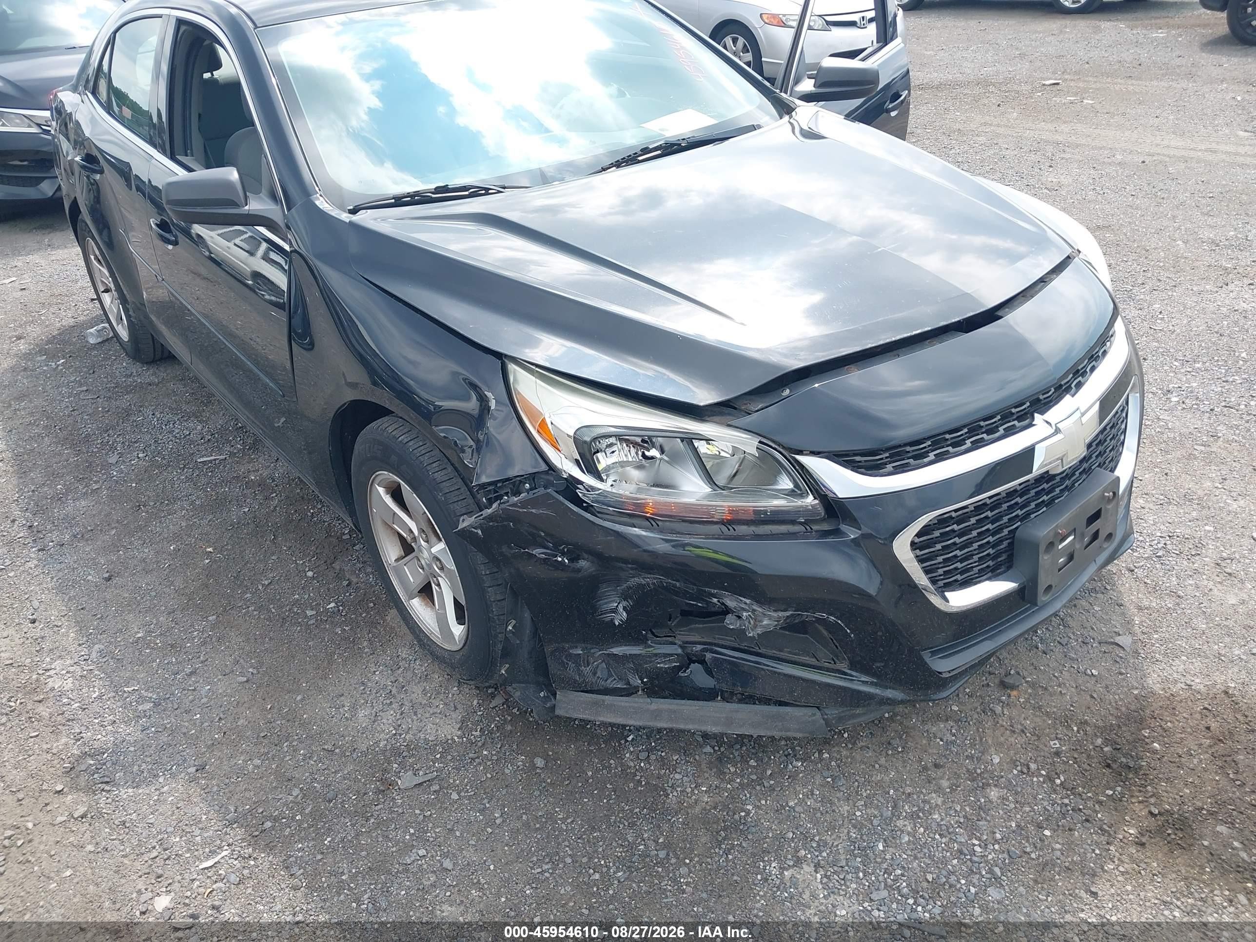 2015 Chevrolet Malibu Ls Black vin: 1G11B5SL8FF129377