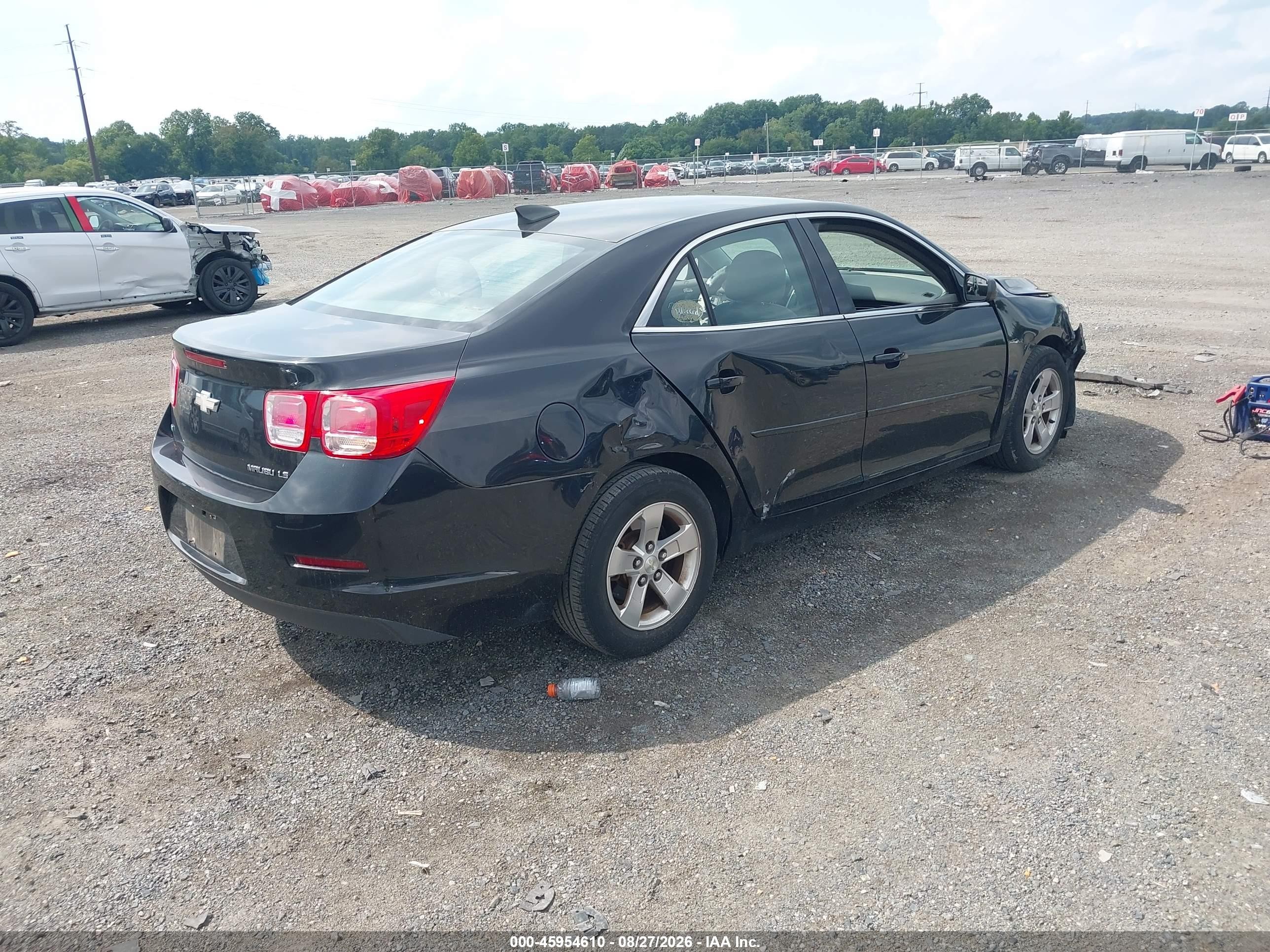 2015 Chevrolet Malibu Ls Black vin: 1G11B5SL8FF129377