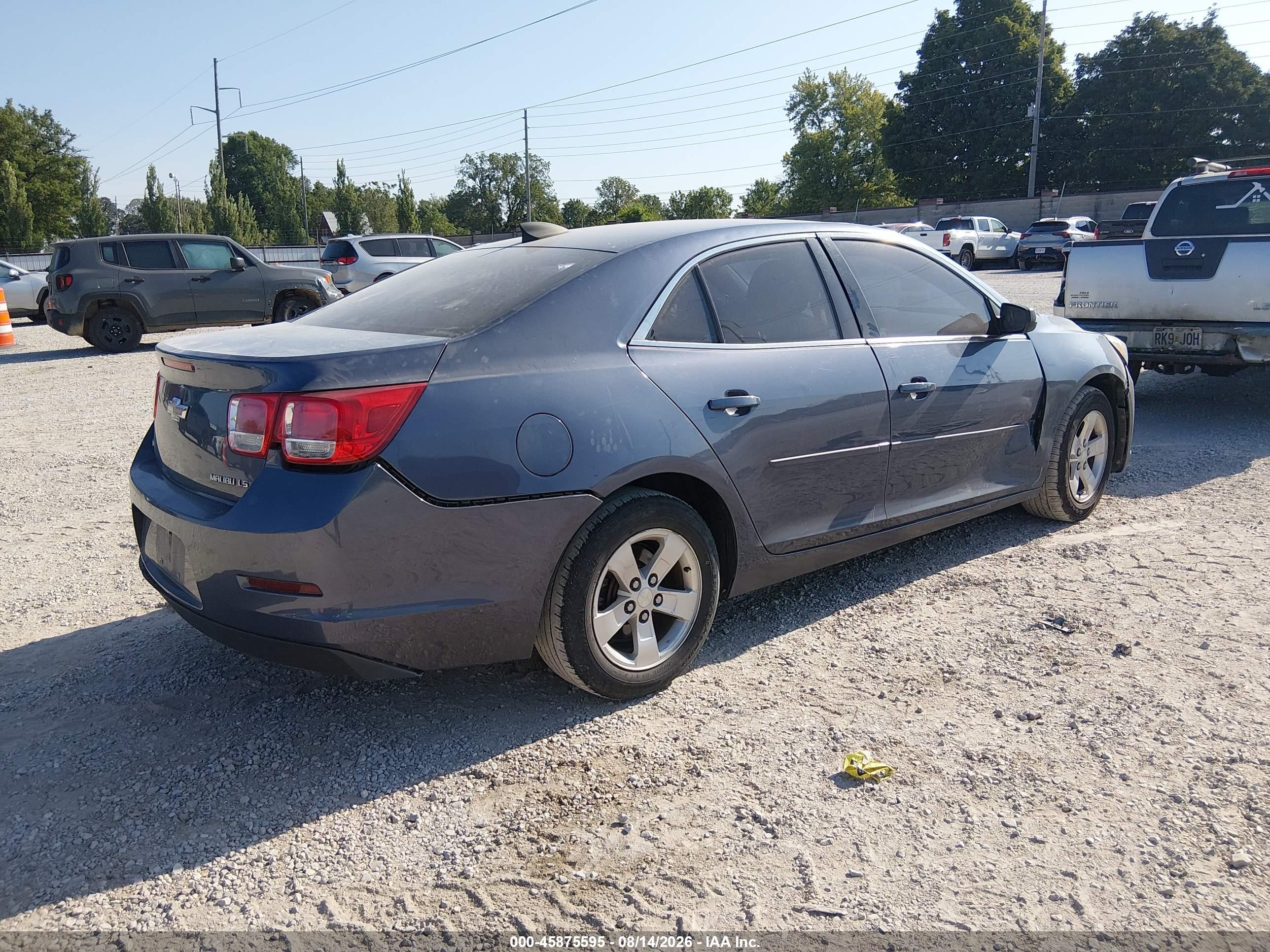 2015 Chevrolet Malibu Ls Blue vin: 1G11B5SL8FF221539