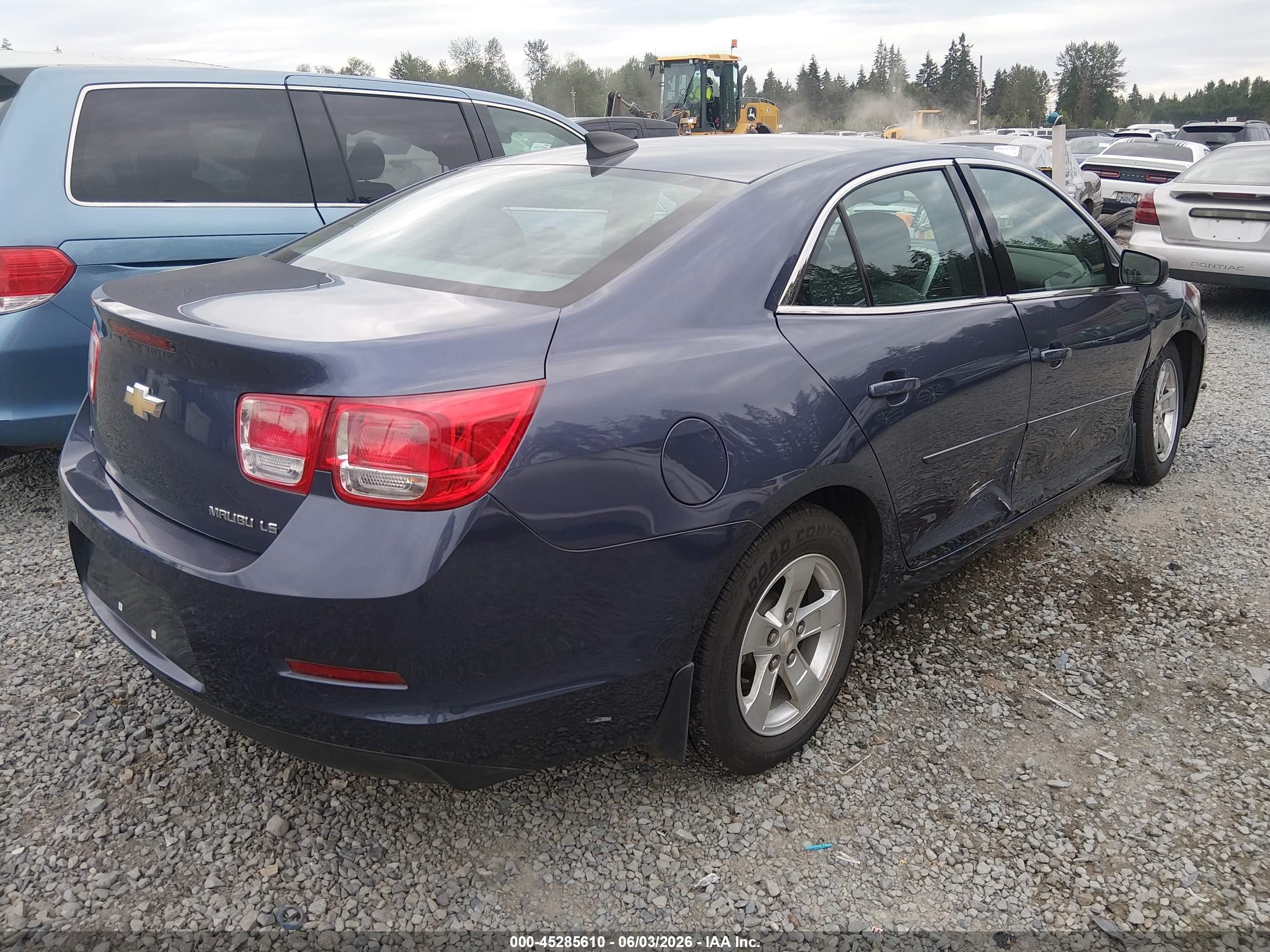 2015 Chevrolet Malibu Ls Синий vin: 1G11B5SL8FF256811