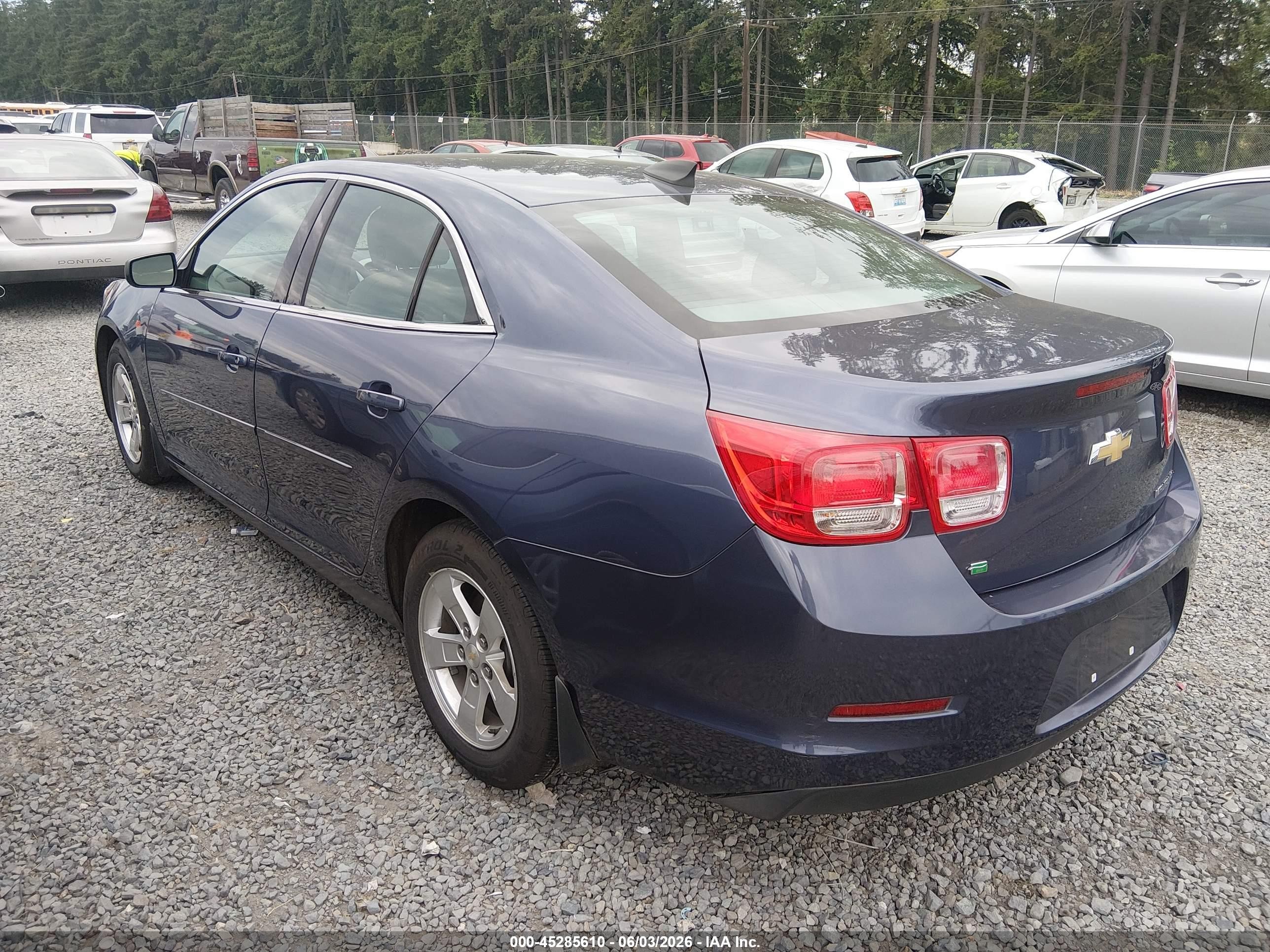 2015 Chevrolet Malibu Ls Синий vin: 1G11B5SL8FF256811