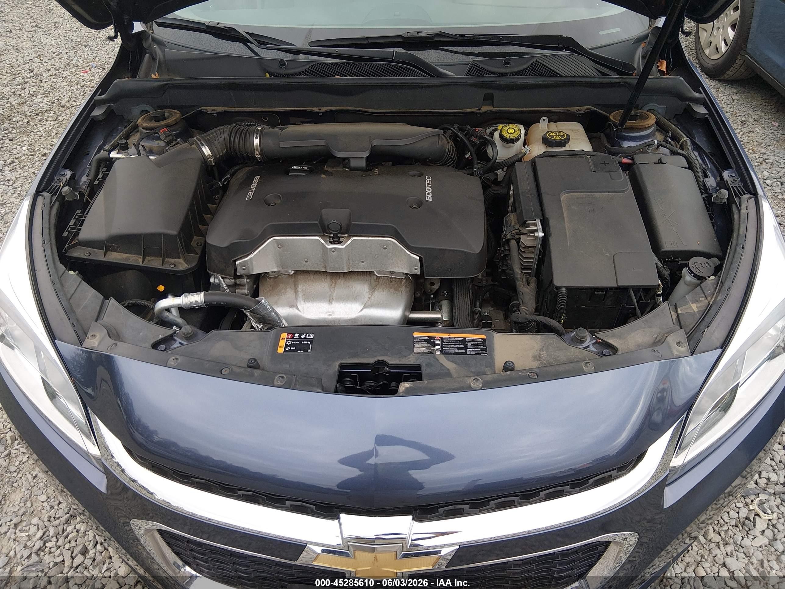 2015 Chevrolet Malibu Ls Синий vin: 1G11B5SL8FF256811
