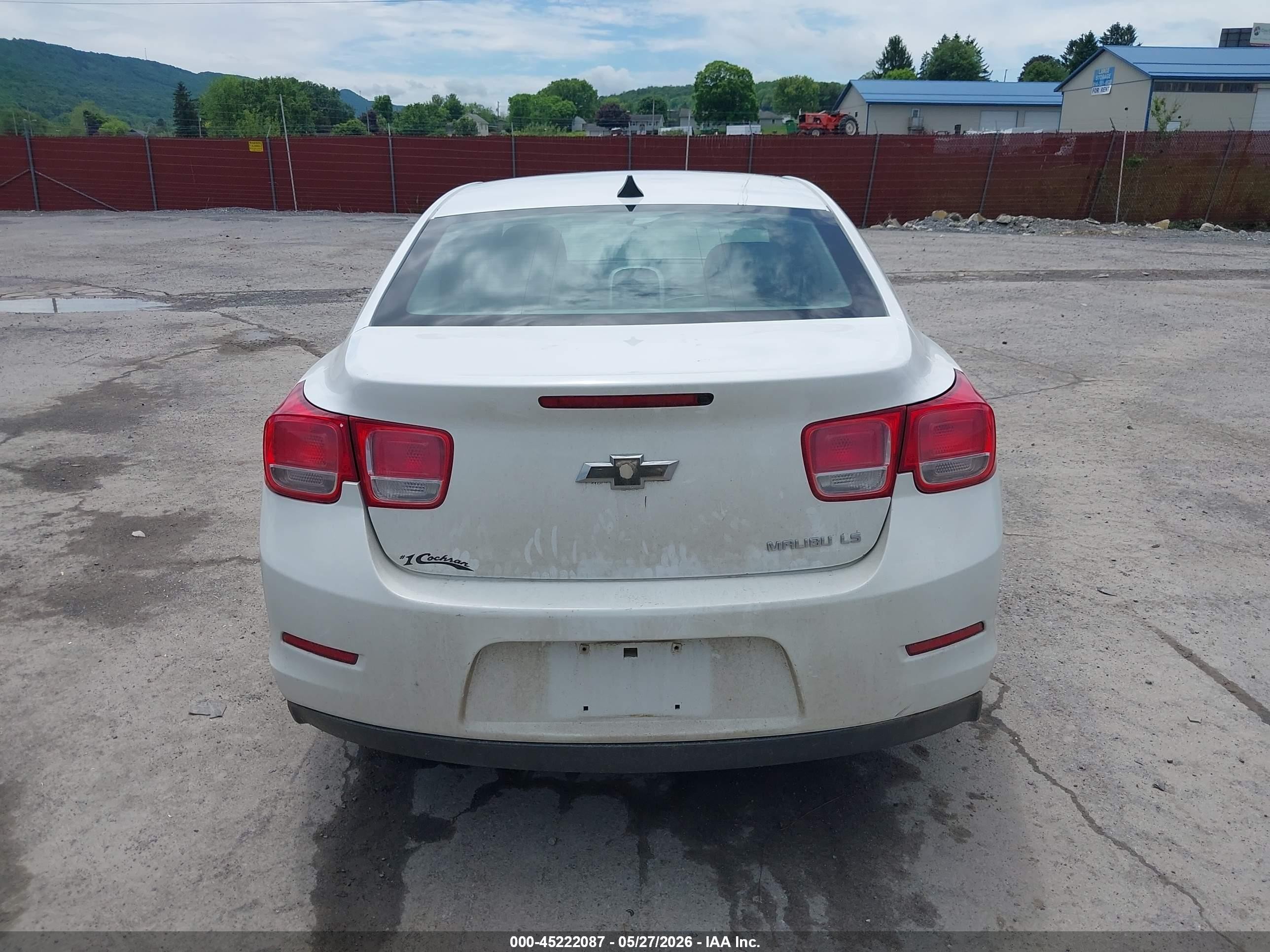 2014 Chevrolet Malibu 1ls White vin: 1G11B5SL9EF147255