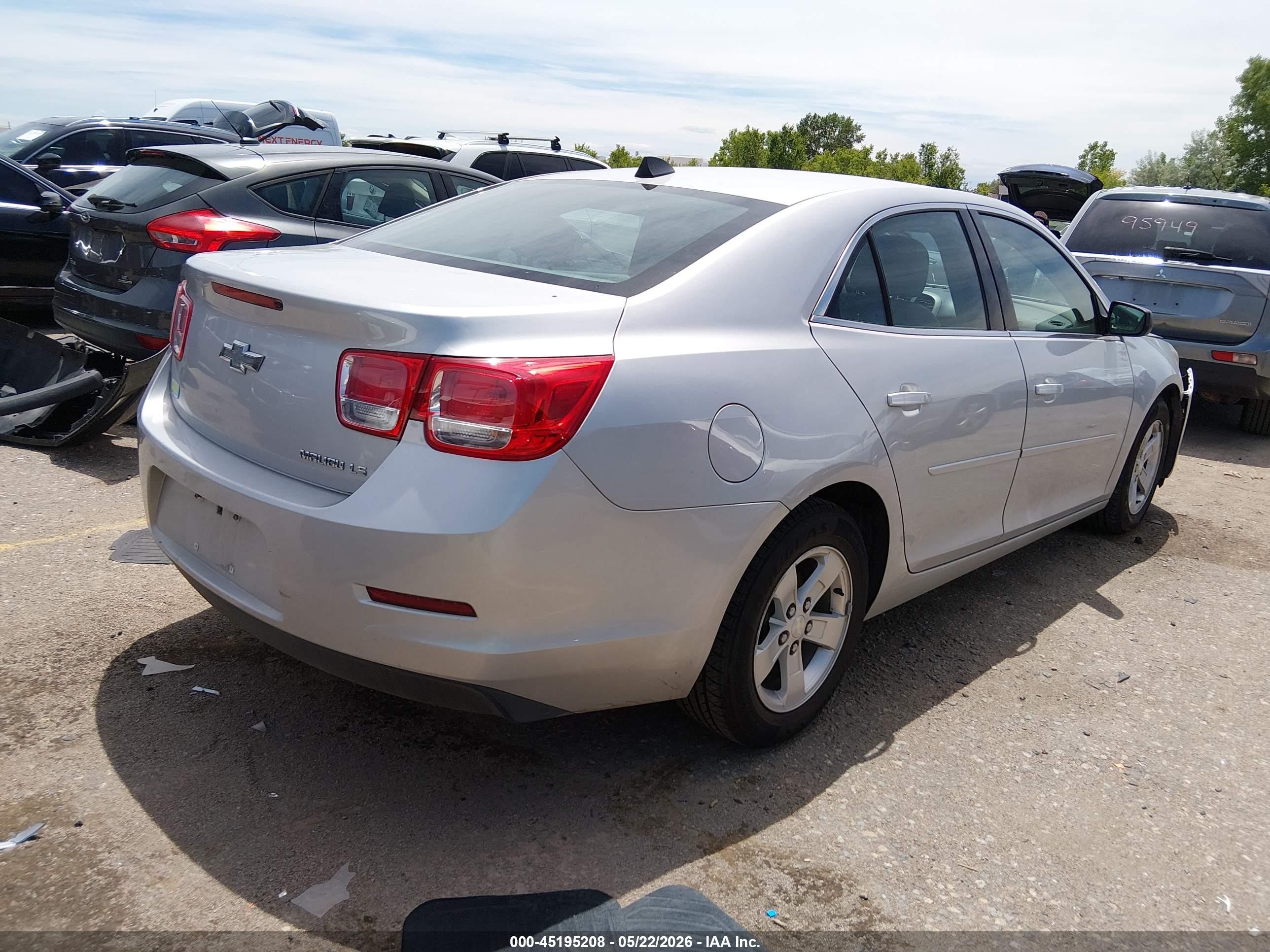 2014 Chevrolet Malibu 1ls Silver vin: 1G11B5SL9EF196598