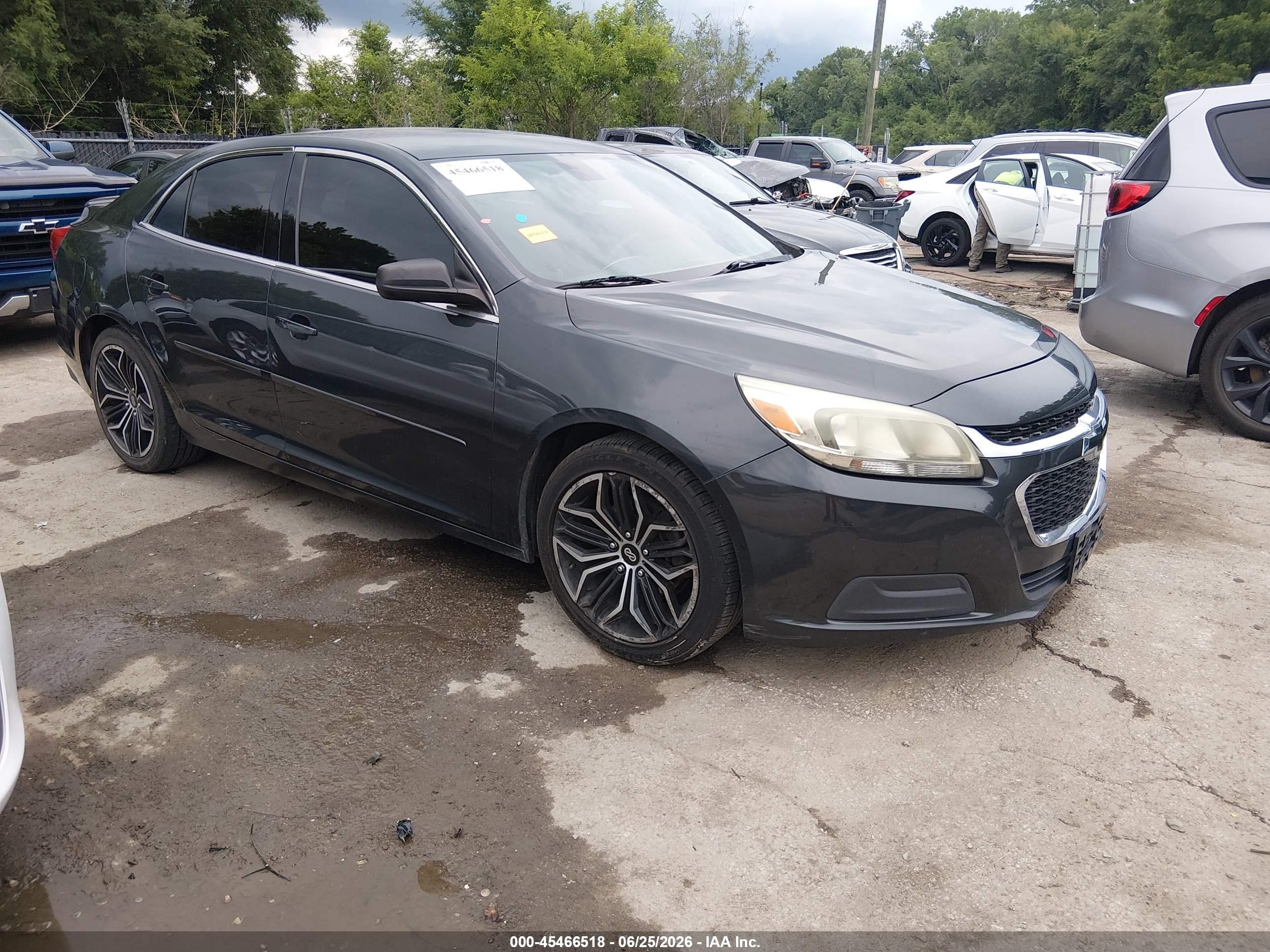 2015 Chevrolet Malibu Ls Black vin: 1G11B5SL9FF101782
