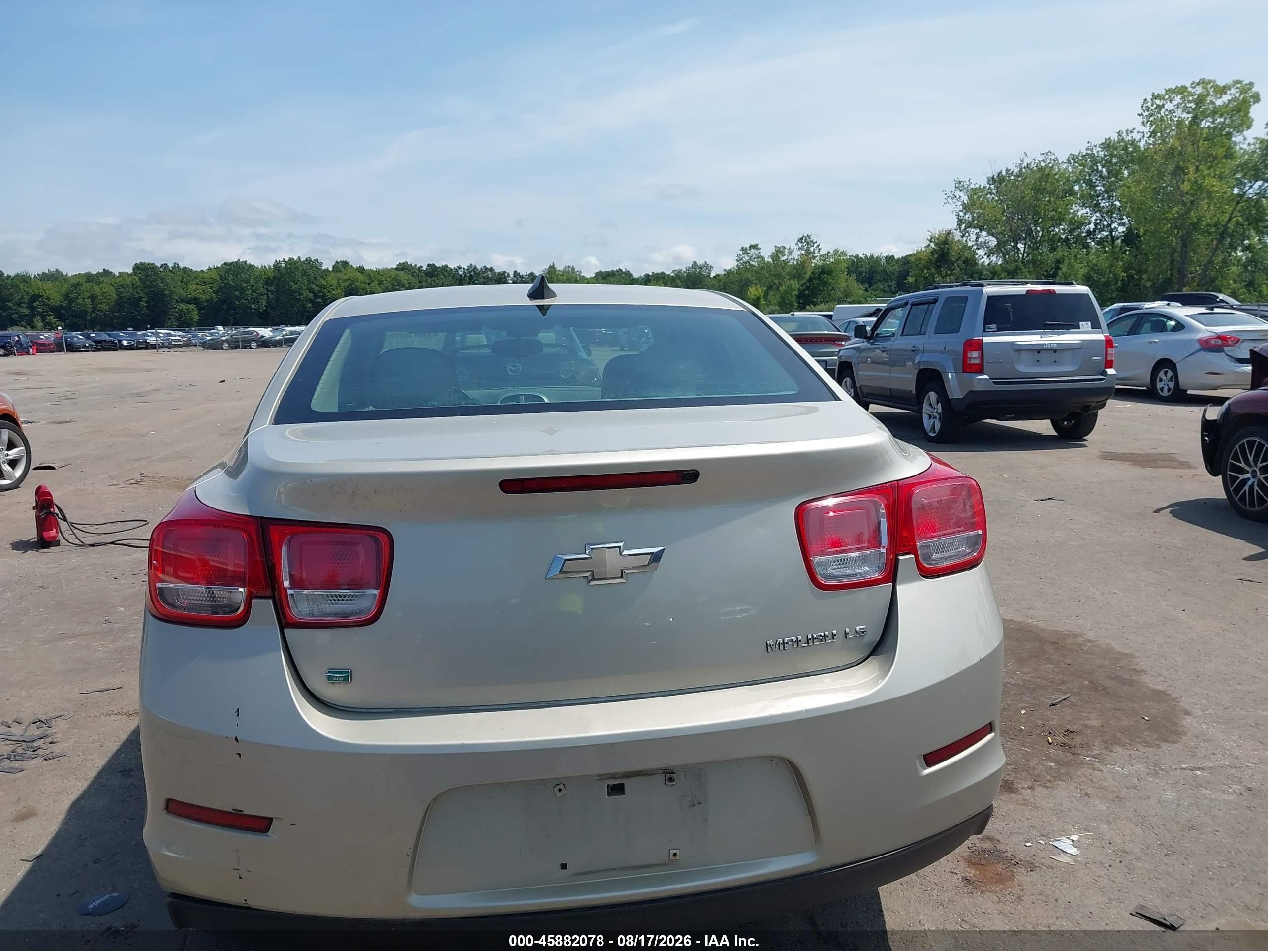 2015 Chevrolet Malibu Ls Champagne vin: 1G11B5SL9FF217810