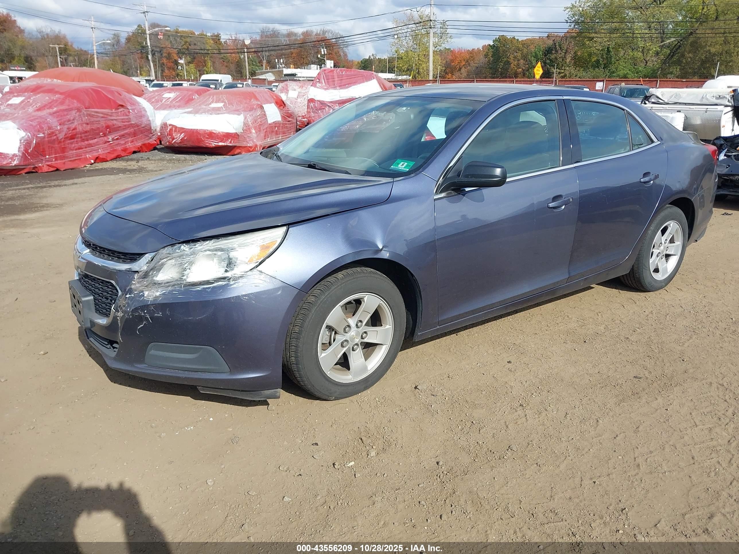 2015 Chevrolet Malibu Ls Blue vin: 1G11B5SL9FF218472