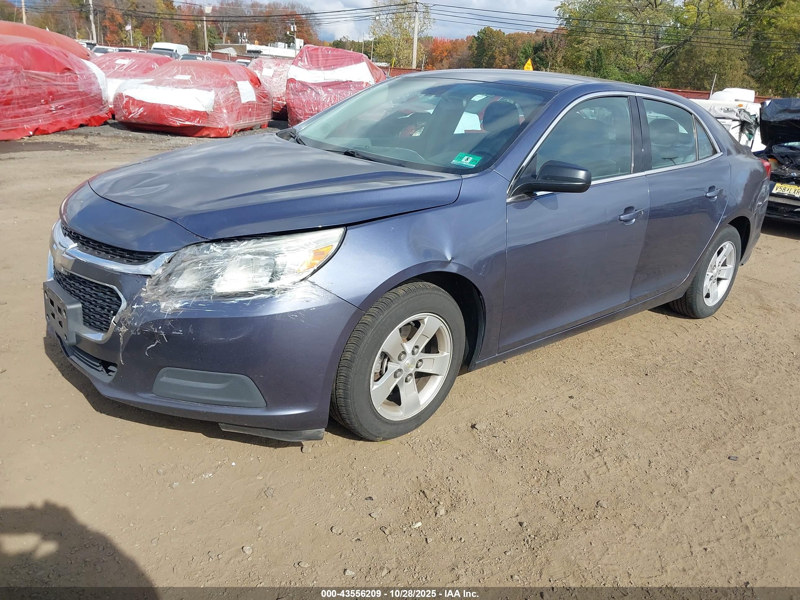 2015 Chevrolet Malibu Ls Blue vin: 1G11B5SL9FF218472