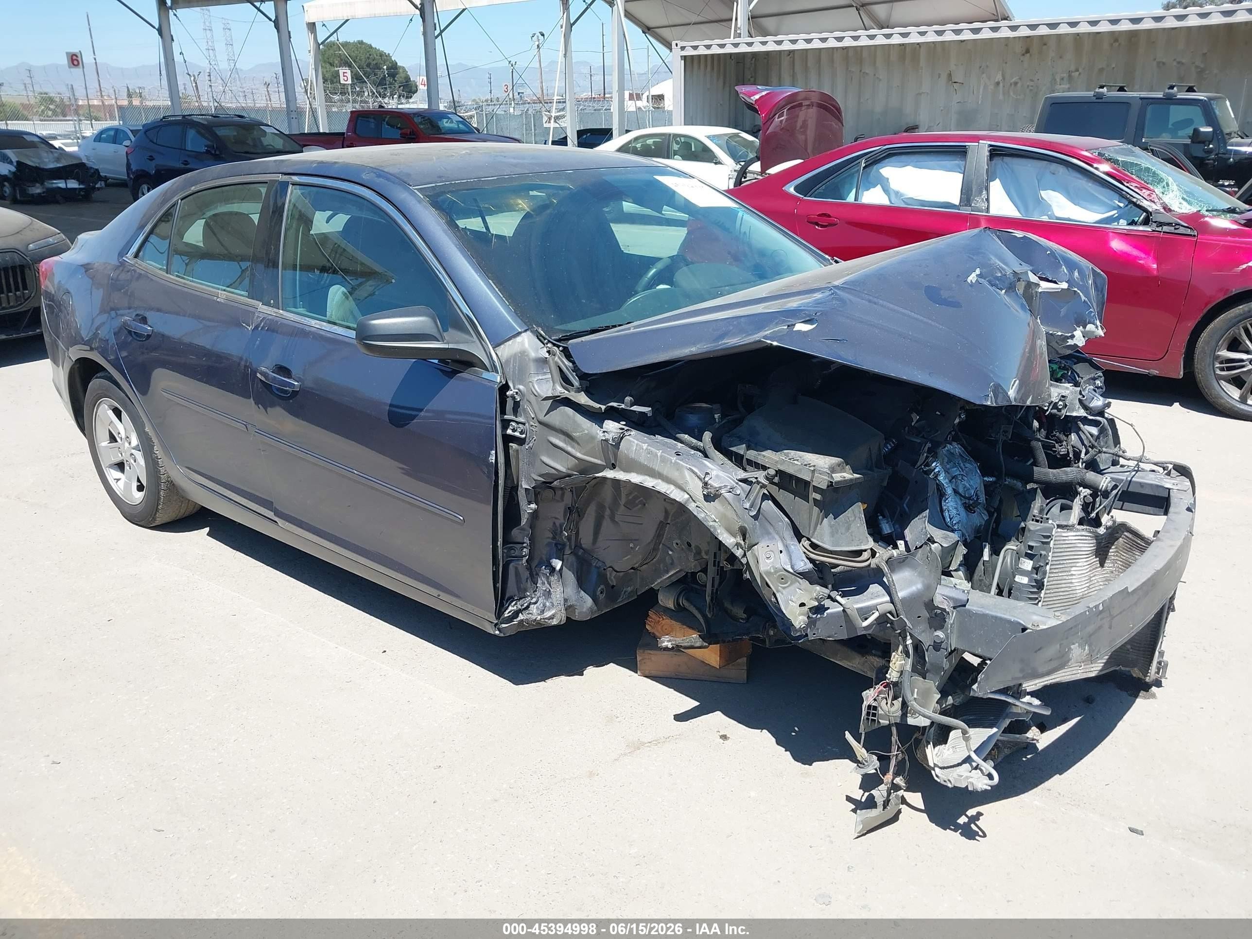 2015 Chevrolet Malibu Ls Синий vin: 1G11B5SL9FF242626