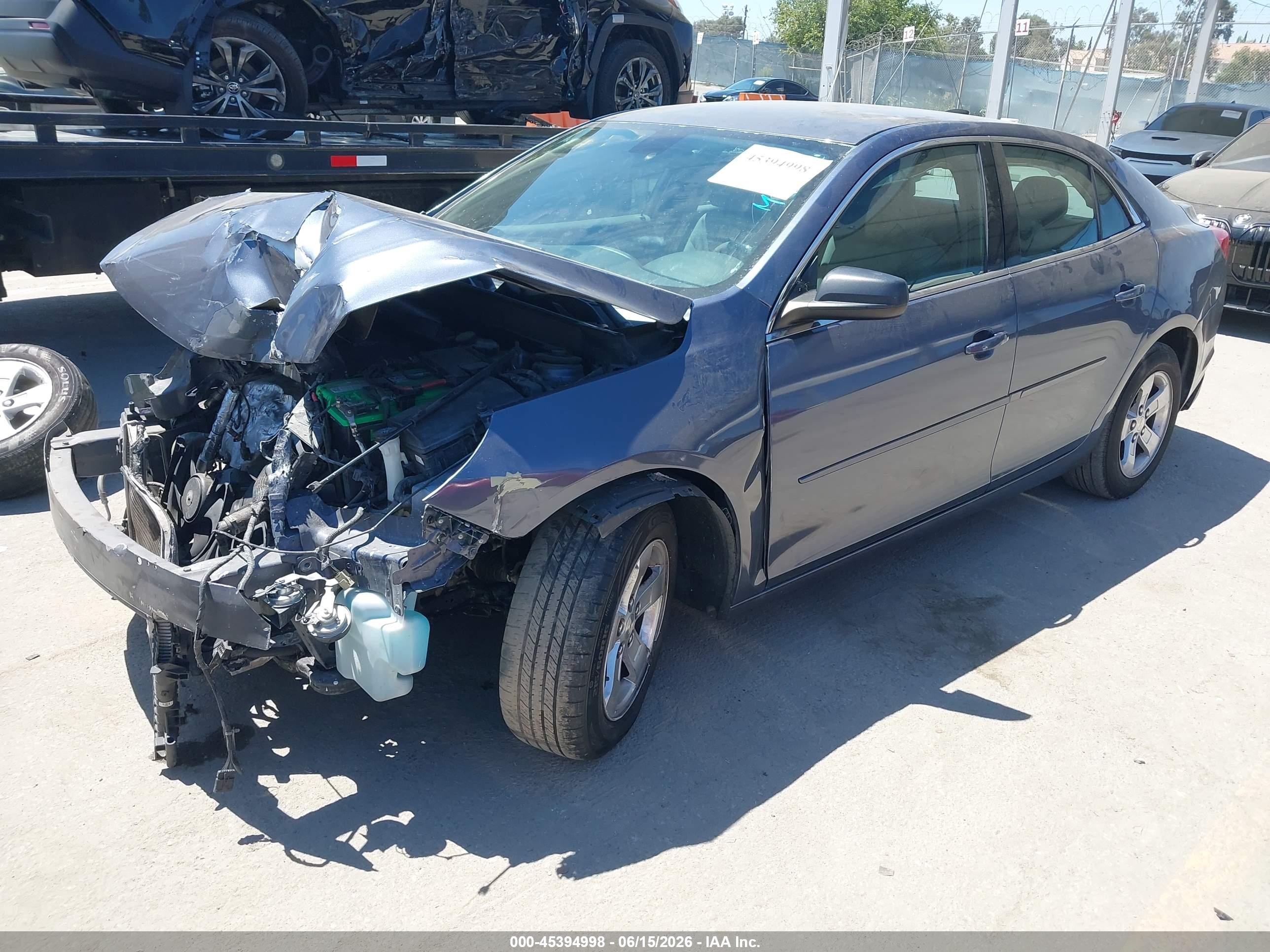 2015 Chevrolet Malibu Ls Синий vin: 1G11B5SL9FF242626