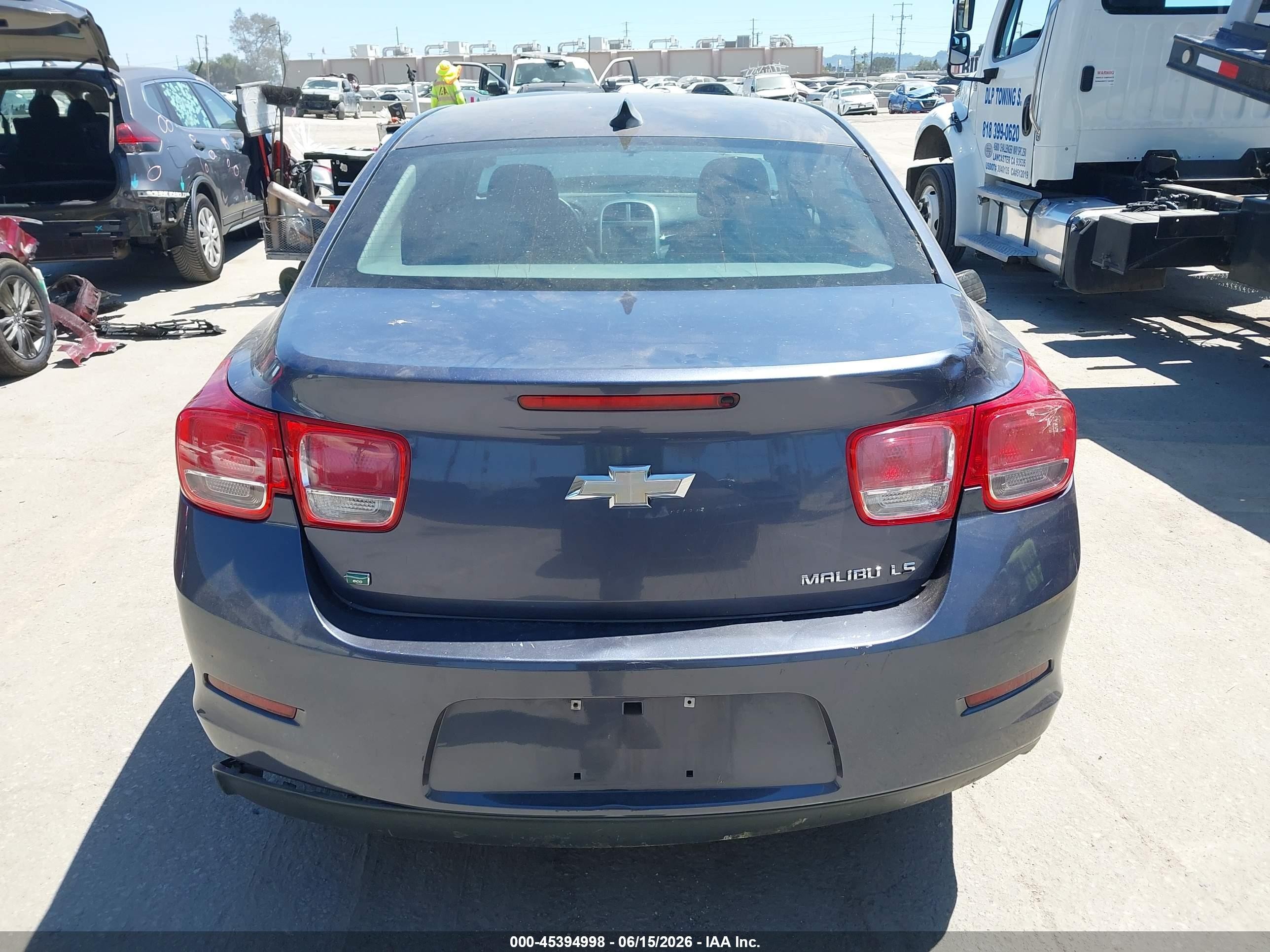 2015 Chevrolet Malibu Ls Синий vin: 1G11B5SL9FF242626