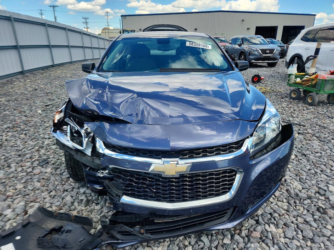 2015 Chevrolet Malibu Ls Синий vin: 1G11B5SL9FF259068