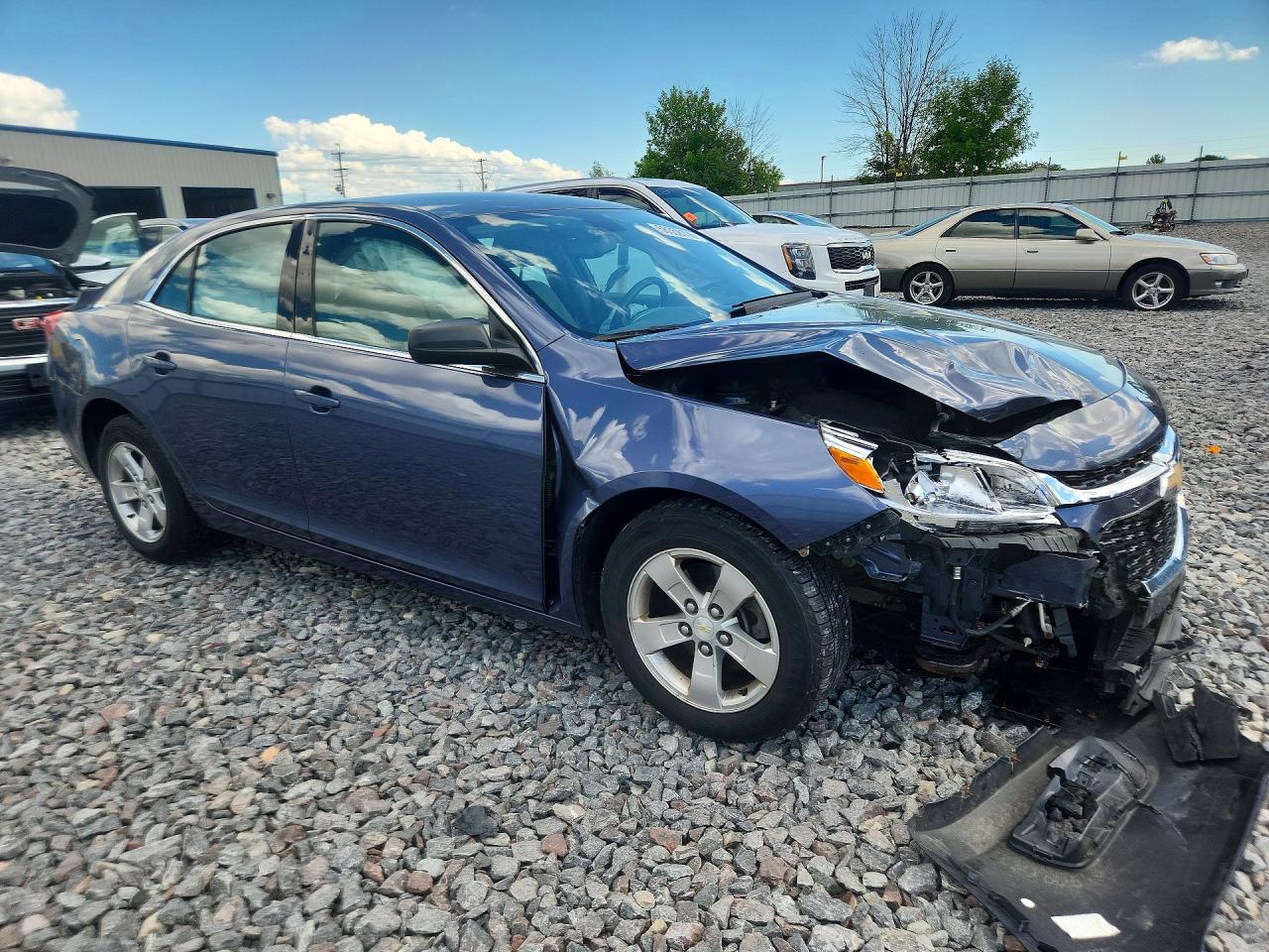 2015 Chevrolet Malibu Ls Синий vin: 1G11B5SL9FF259068