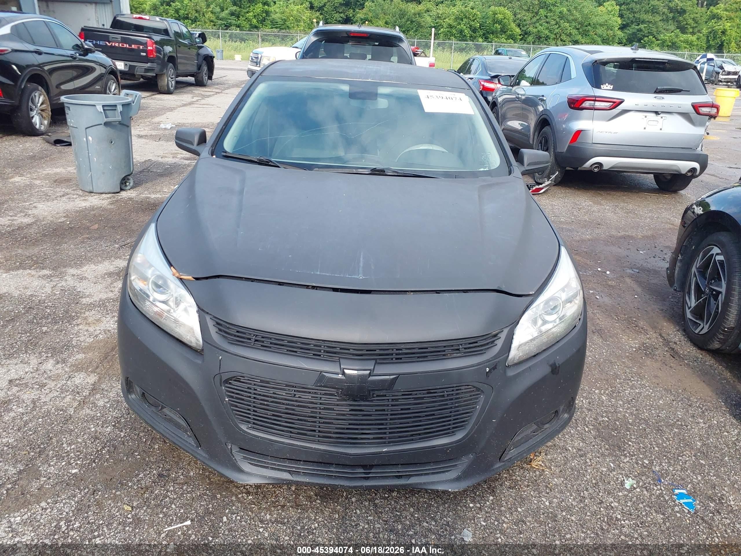2015 Chevrolet Malibu Ls Black vin: 1G11B5SL9FF313548