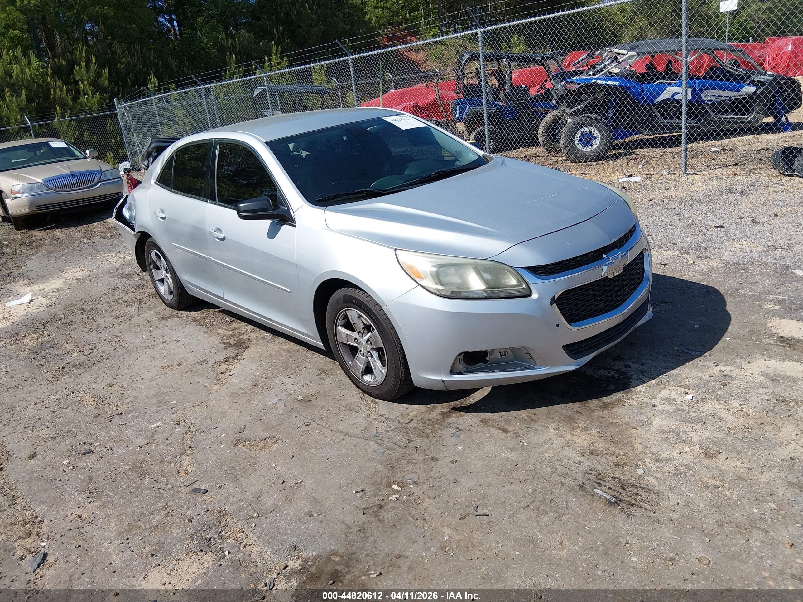 2015 Chevrolet Malibu Ls Gray vin: 1G11B5SLXFF108188