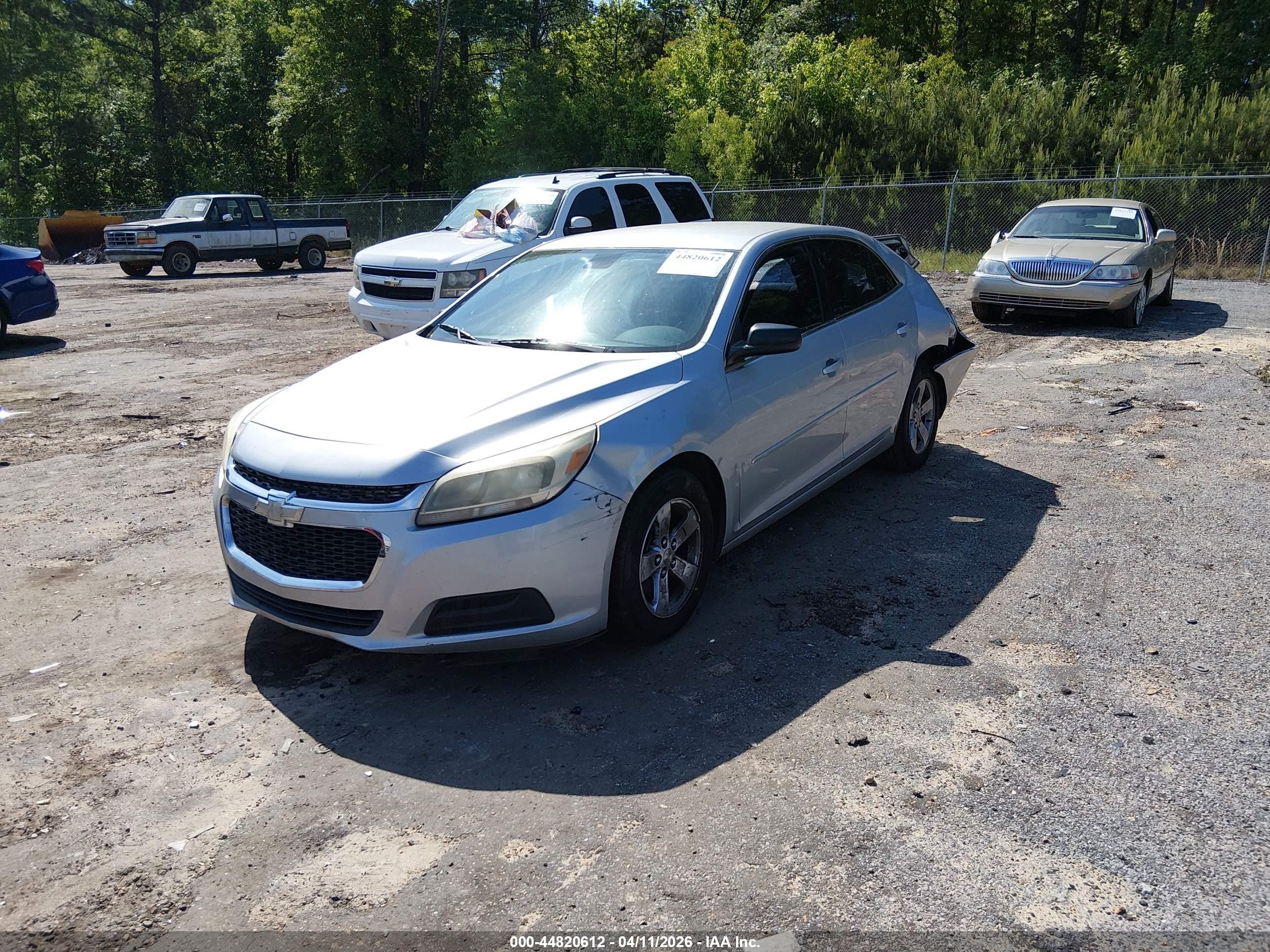 2015 Chevrolet Malibu Ls Gray vin: 1G11B5SLXFF108188