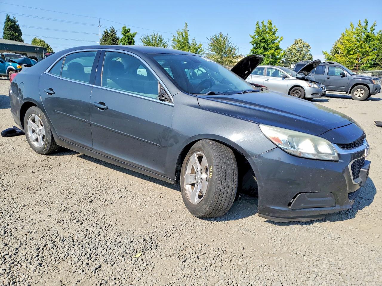 2015 Chevrolet Malibu Ls Black vin: 1G11B5SLXFF109048