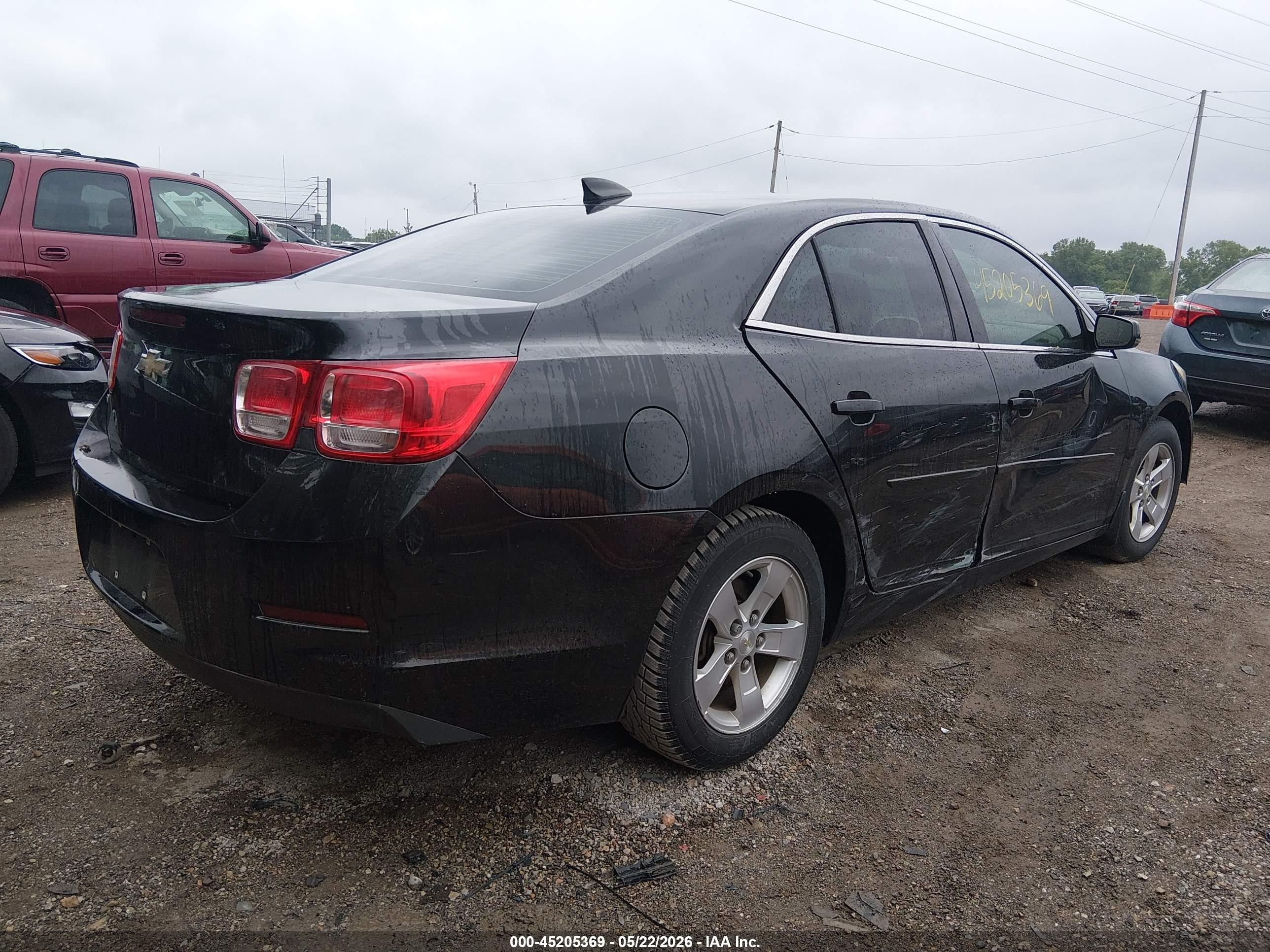 2015 Chevrolet Malibu Ls Черный vin: 1G11B5SLXFF209974