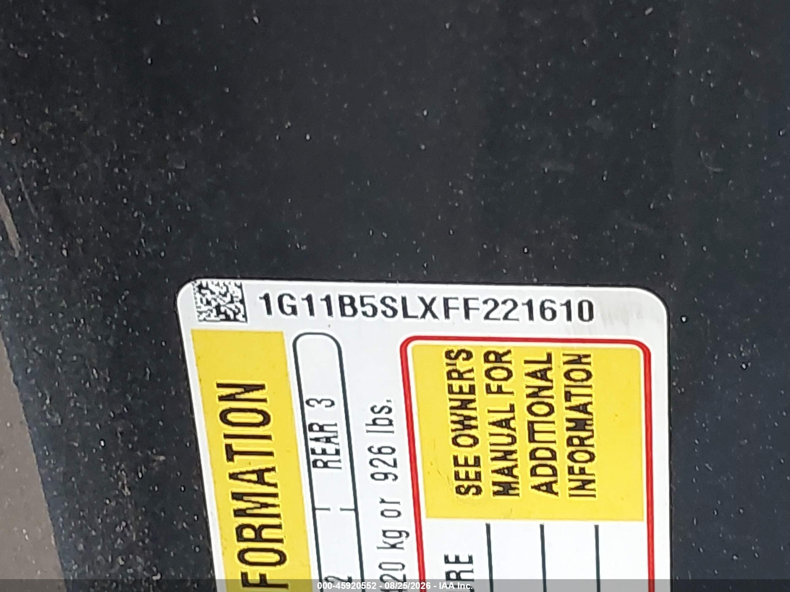 2015 Chevrolet Malibu Ls Gray vin: 1G11B5SLXFF221610
