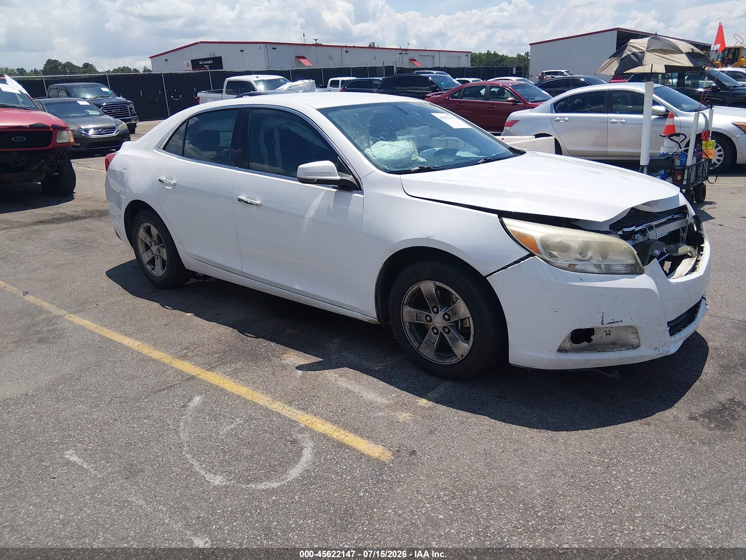 2013 Chevrolet Malibu 1lt Белый vin: 1G11C5SA0DF258075