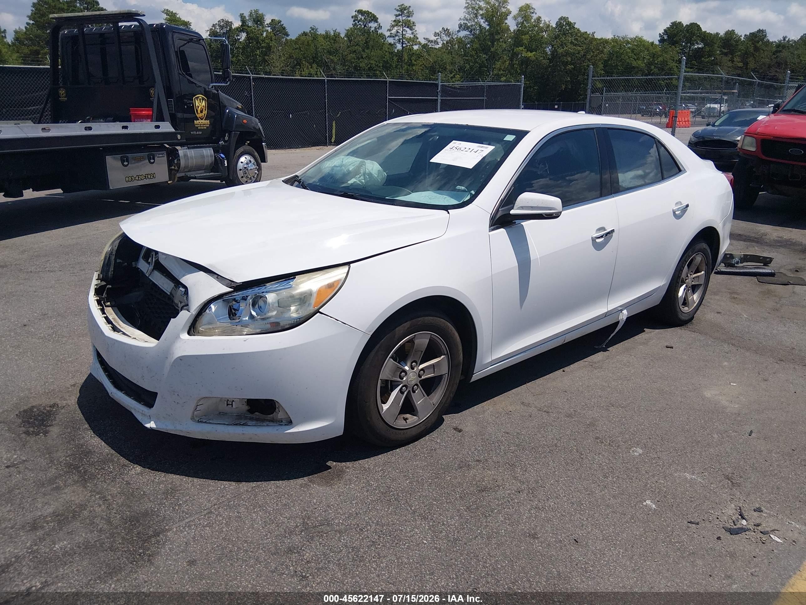 2013 Chevrolet Malibu 1lt Белый vin: 1G11C5SA0DF258075