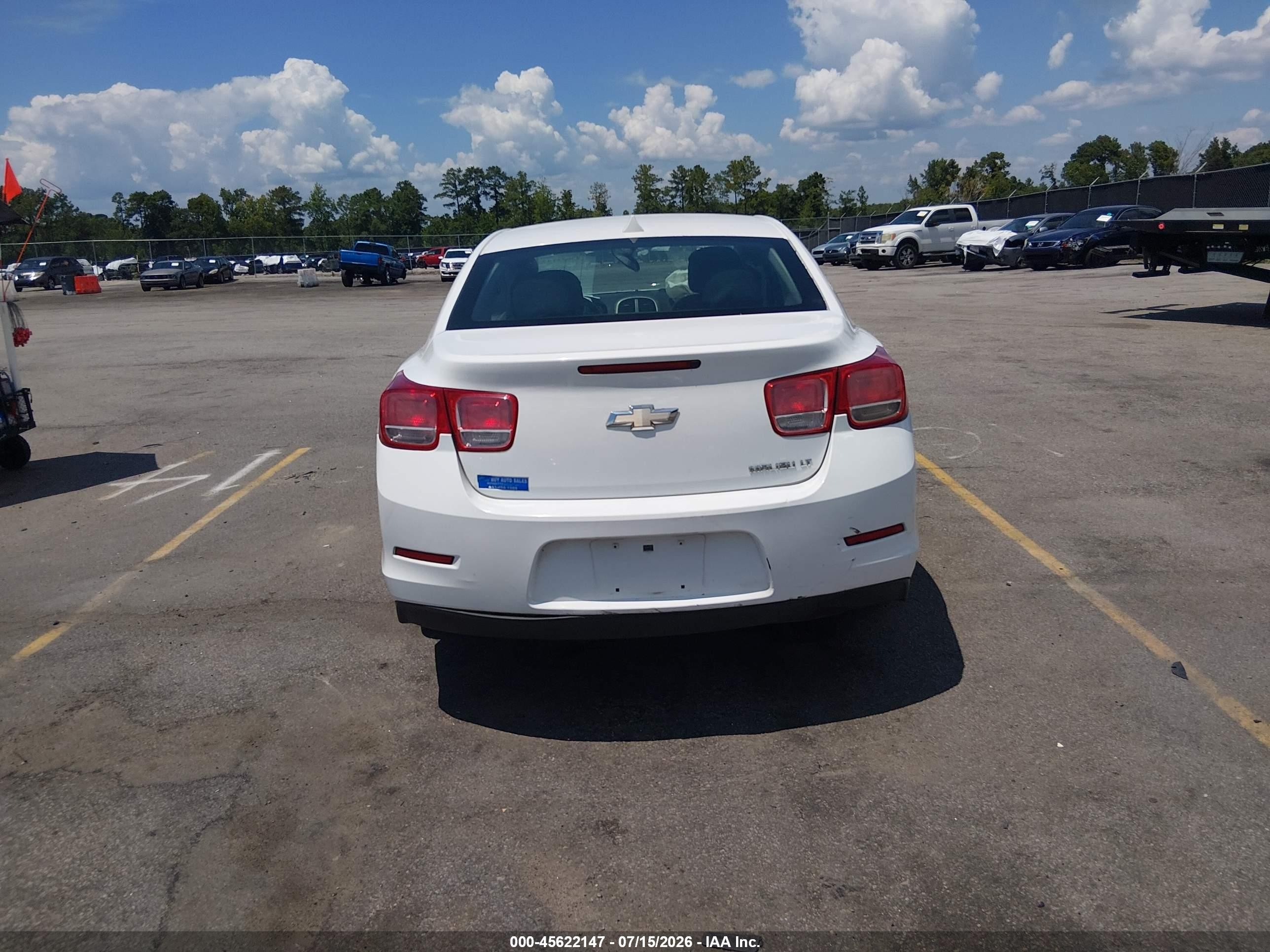 2013 Chevrolet Malibu 1lt Белый vin: 1G11C5SA0DF258075