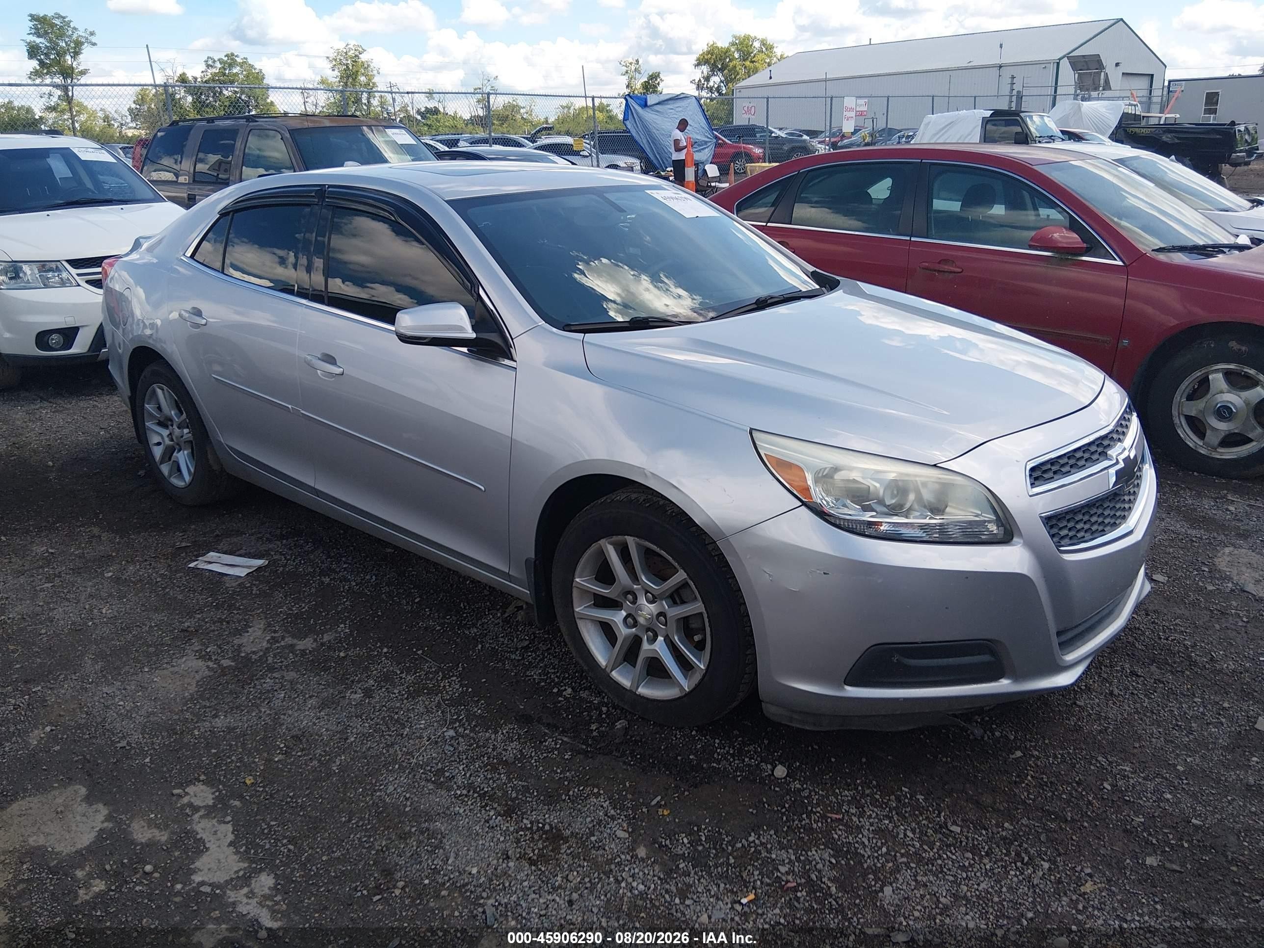 2013 Chevrolet Malibu 1lt Silver vin: 1G11C5SA0DF335656