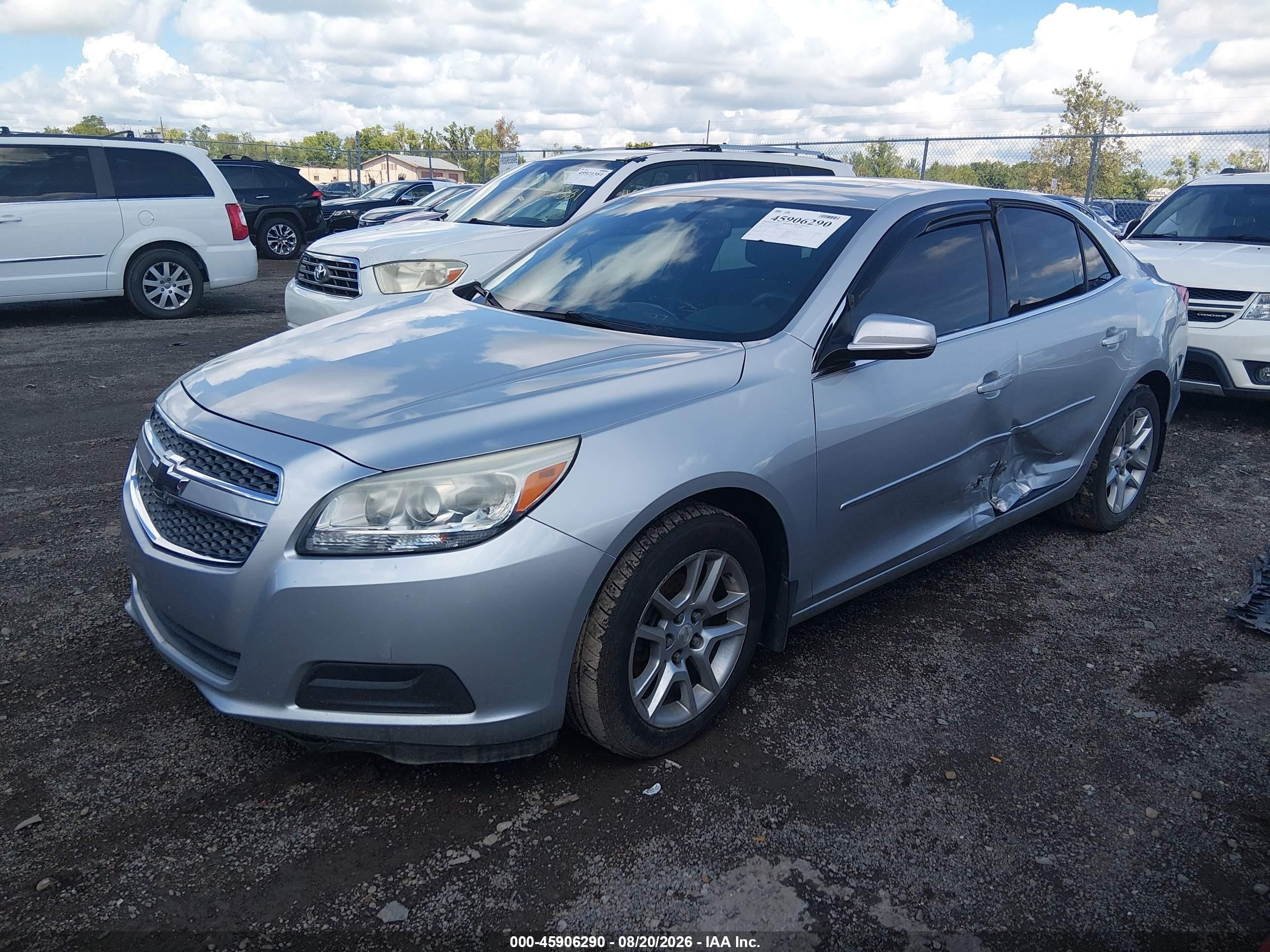 2013 Chevrolet Malibu 1lt Silver vin: 1G11C5SA0DF335656