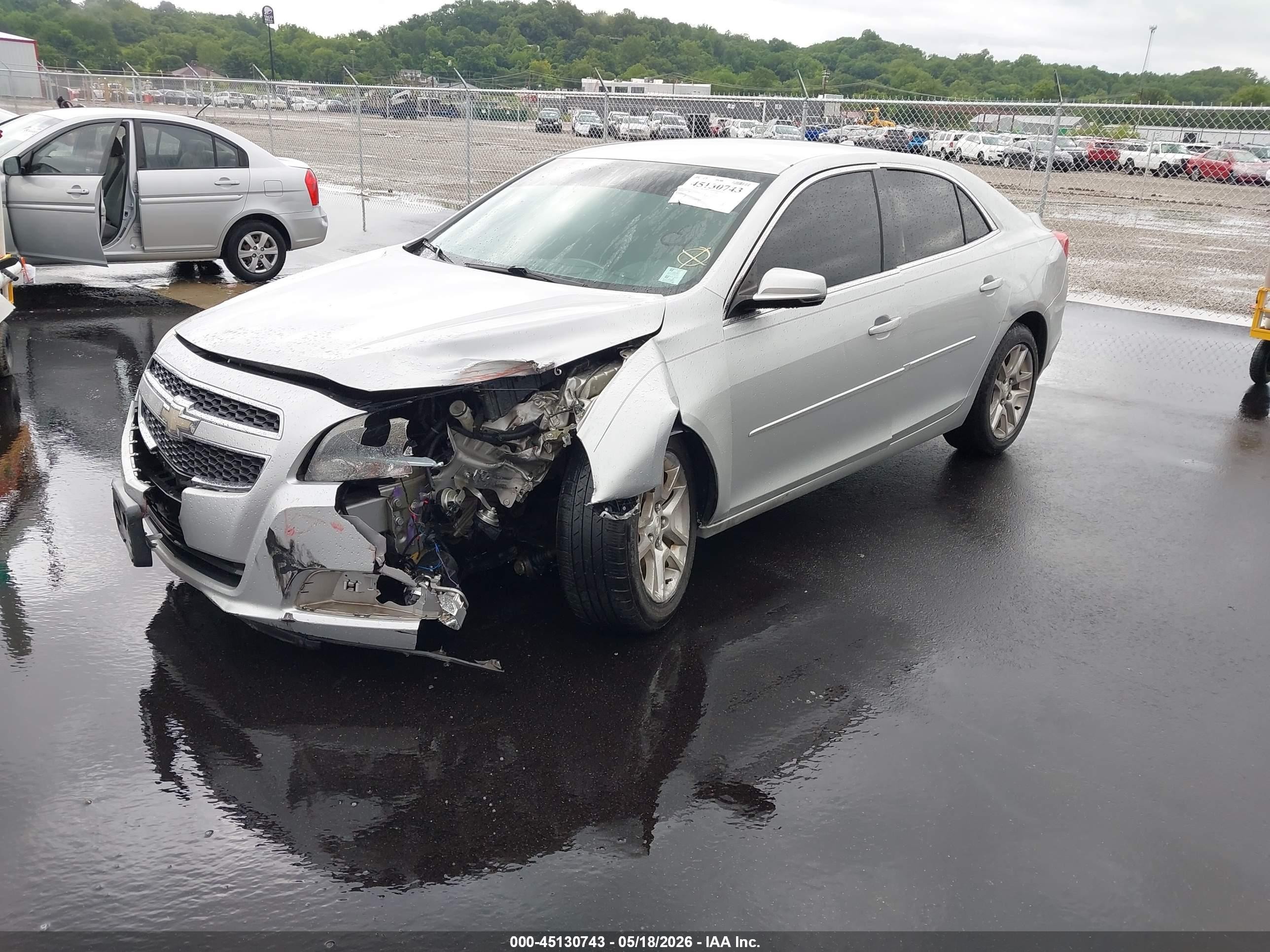 2013 Chevrolet Malibu 1lt Silver vin: 1G11C5SA0DF358421