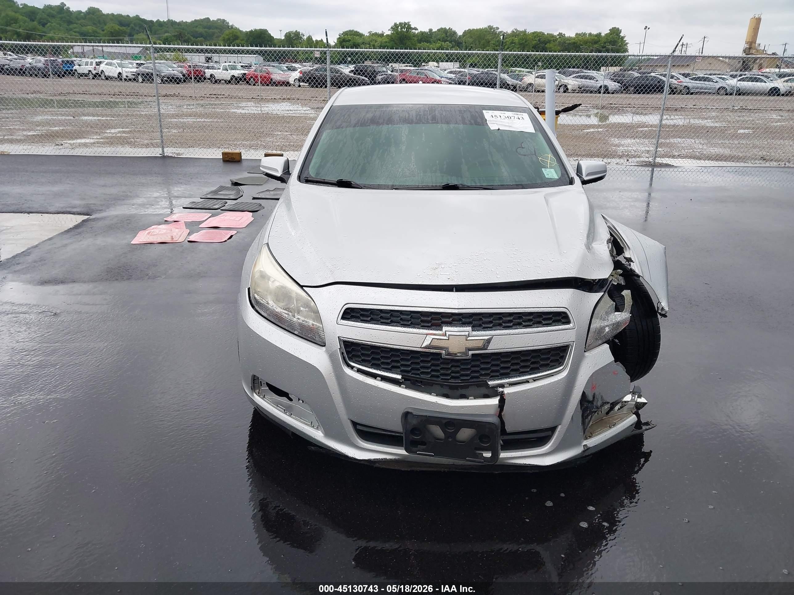 2013 Chevrolet Malibu 1lt Silver vin: 1G11C5SA0DF358421