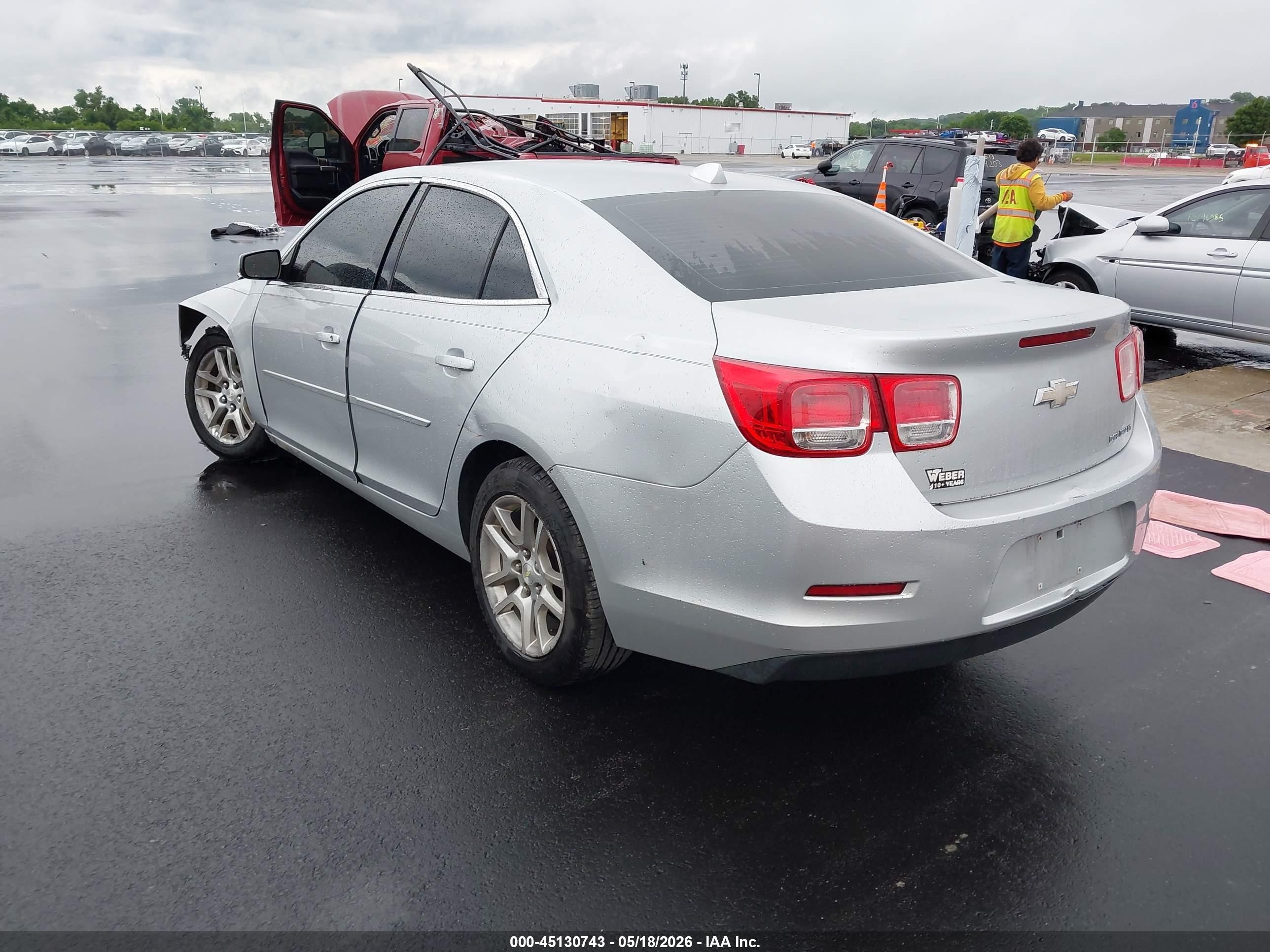 2013 Chevrolet Malibu 1lt Silver vin: 1G11C5SA0DF358421