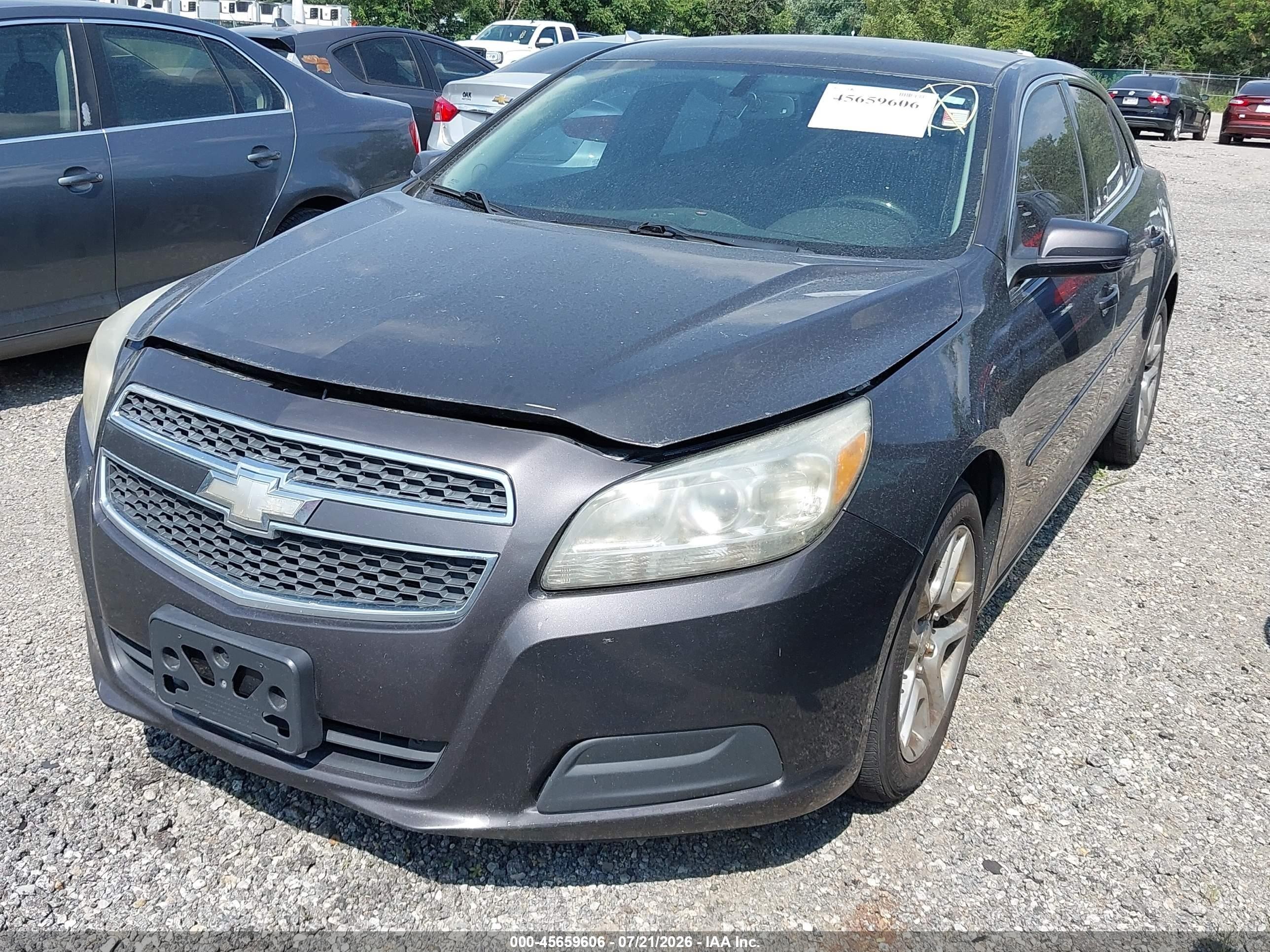 2013 Chevrolet Malibu 1lt Gray vin: 1G11C5SA1DF143081