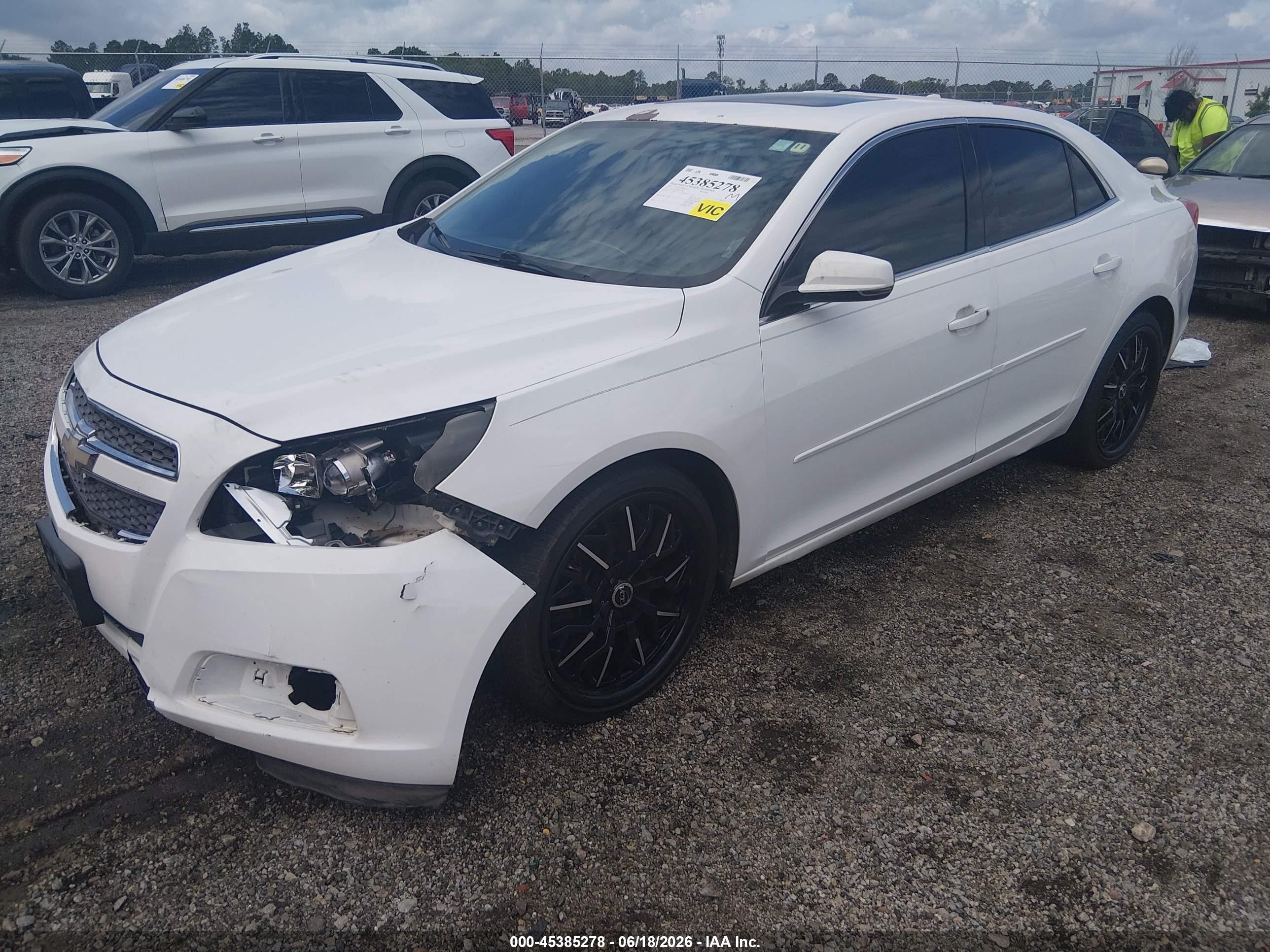 2013 Chevrolet Malibu 1lt White vin: 1G11C5SA1DF275841