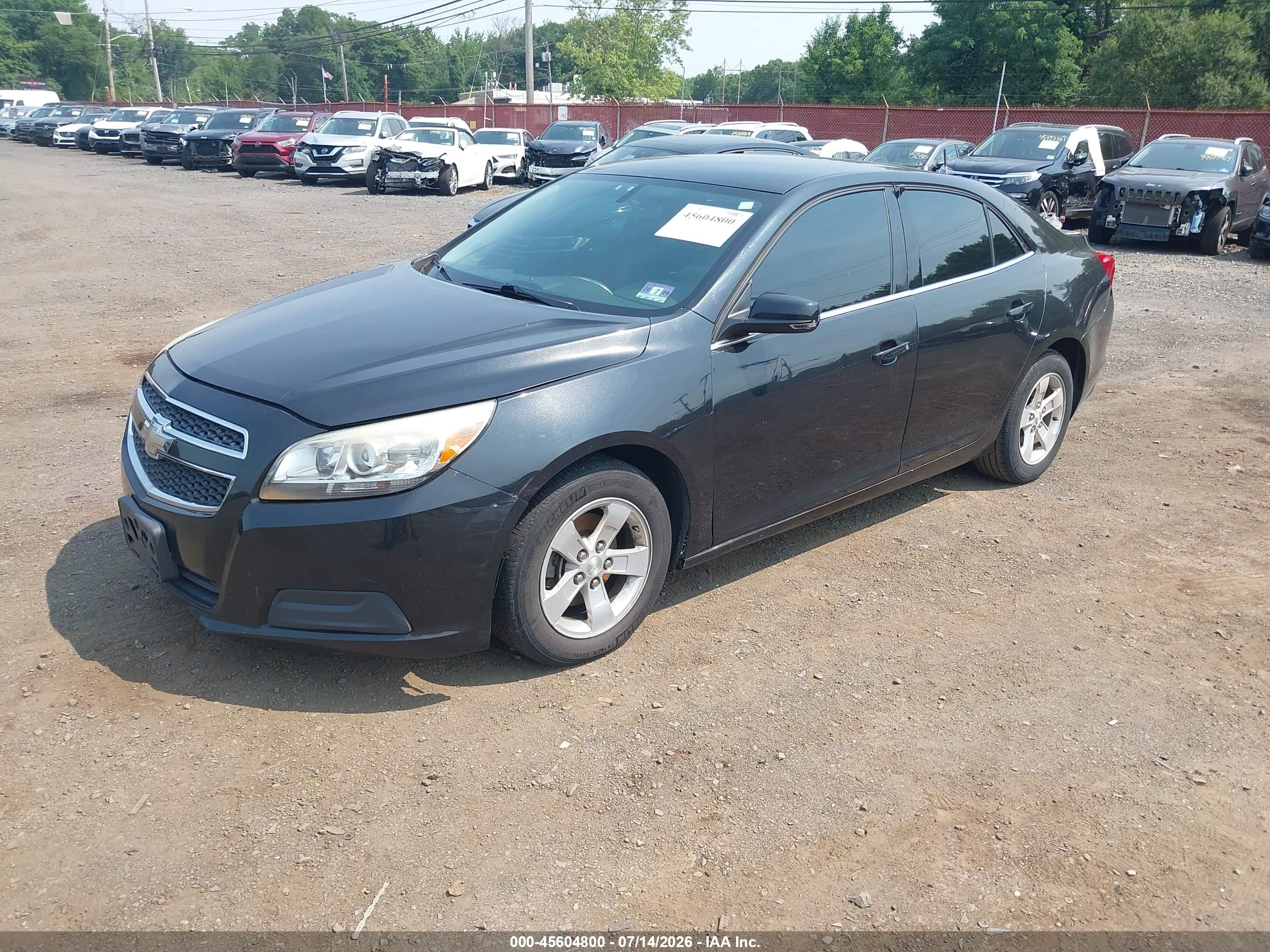 2013 Chevrolet Malibu 1lt Black vin: 1G11C5SA1DF353616