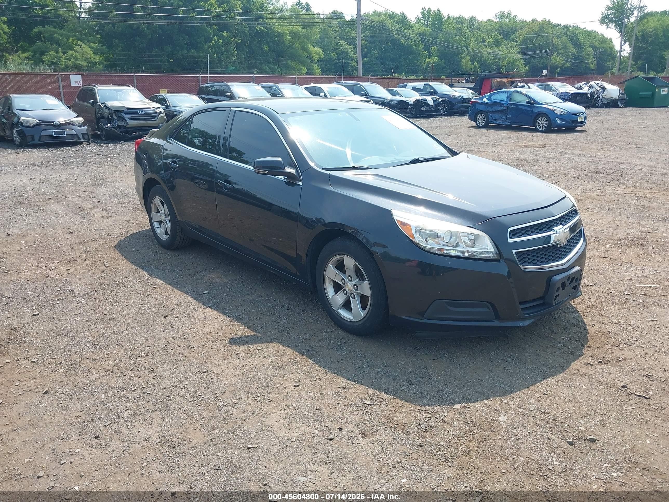 2013 Chevrolet Malibu 1lt Black vin: 1G11C5SA1DF353616