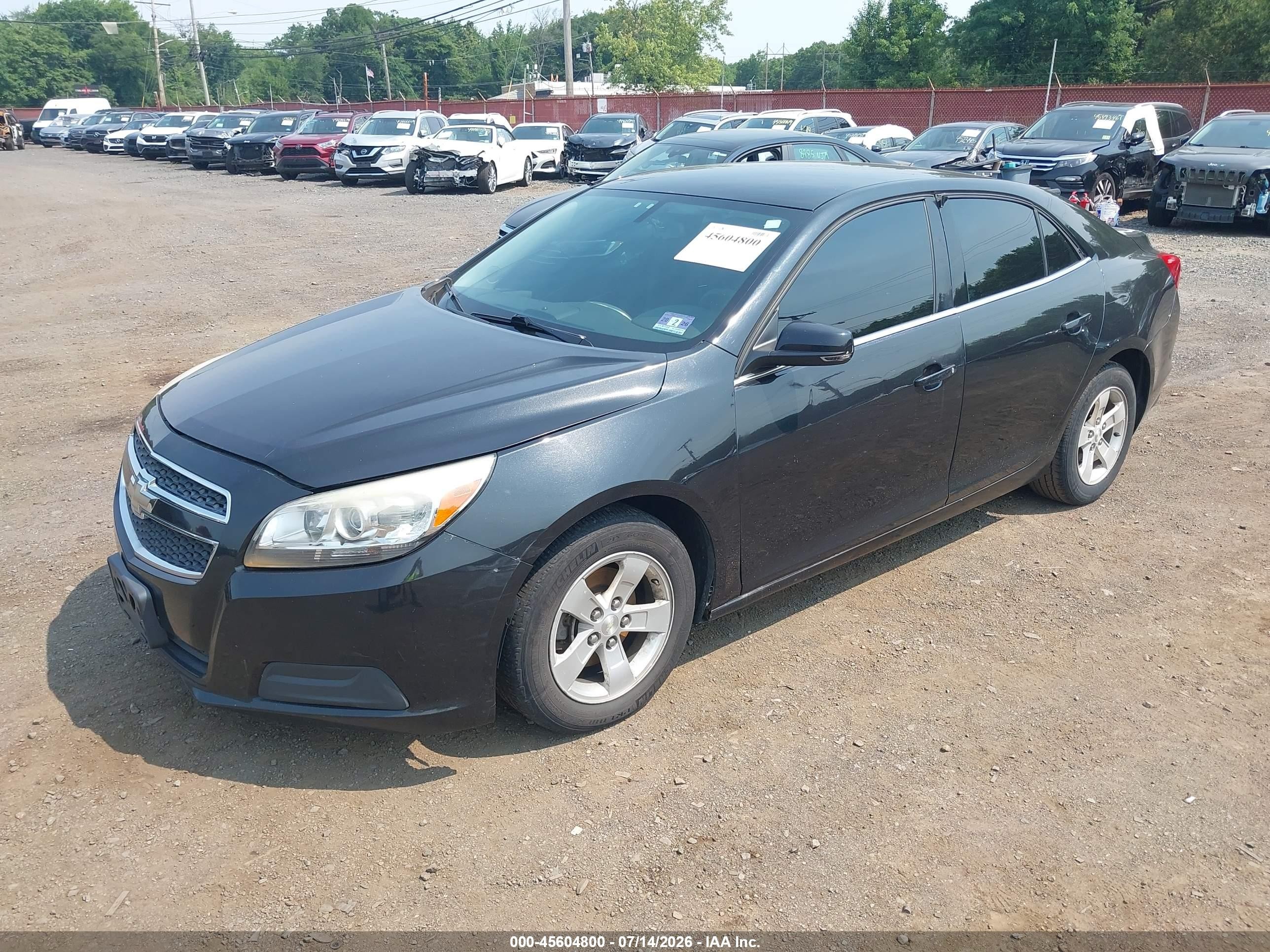2013 Chevrolet Malibu 1lt Black vin: 1G11C5SA1DF353616