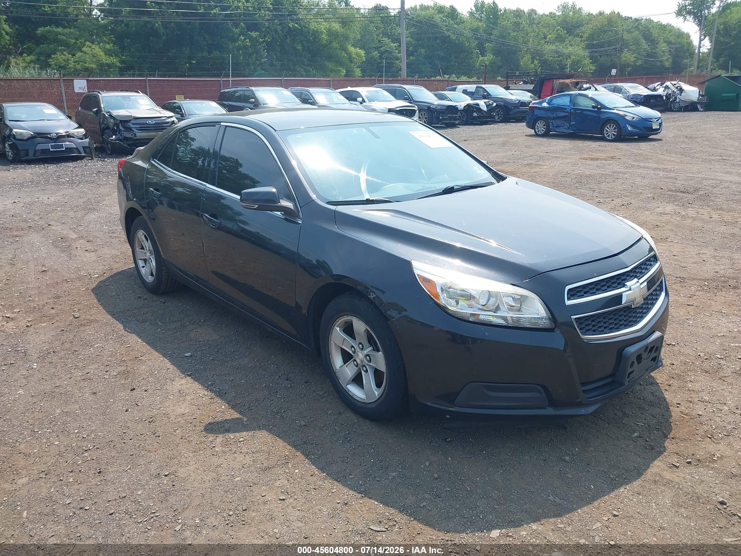 2013 Chevrolet Malibu 1lt Black vin: 1G11C5SA1DF353616