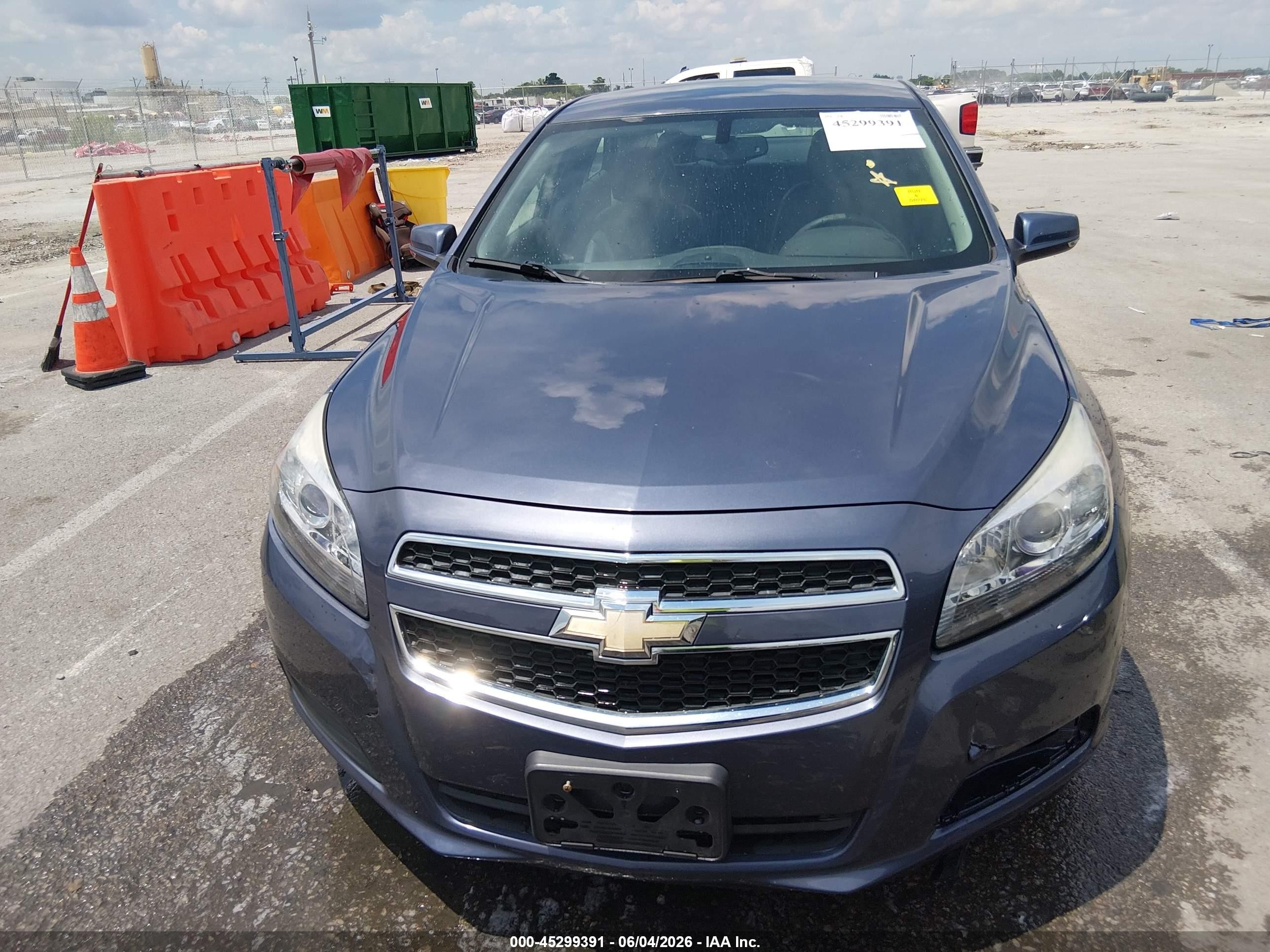 2013 Chevrolet Malibu 1lt Blue vin: 1G11C5SA2DF165641