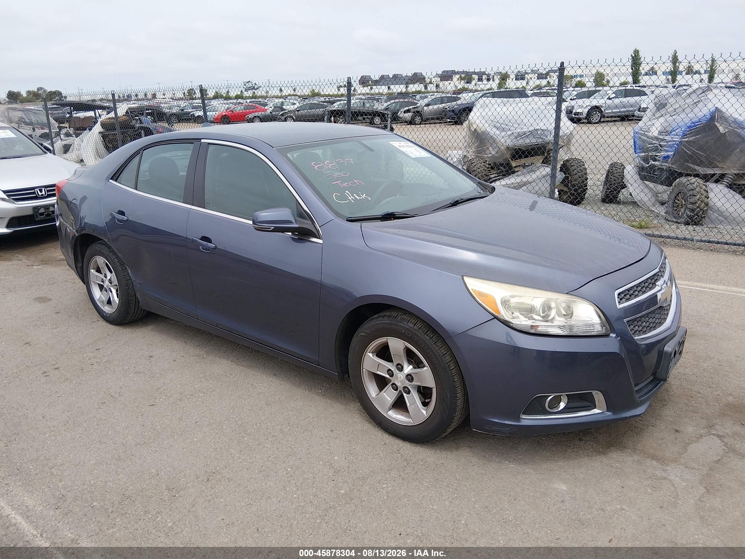 2013 Chevrolet Malibu 1lt Dark Blue vin: 1G11C5SA2DF184707