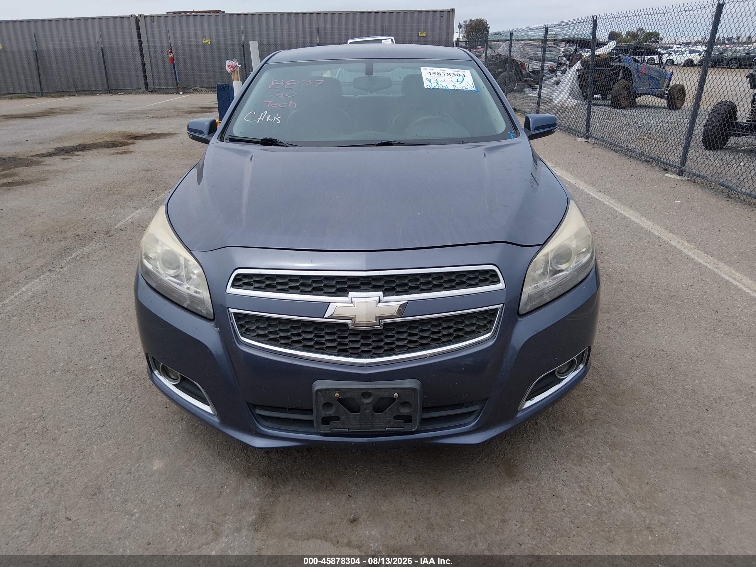 2013 Chevrolet Malibu 1lt Dark Blue vin: 1G11C5SA2DF184707