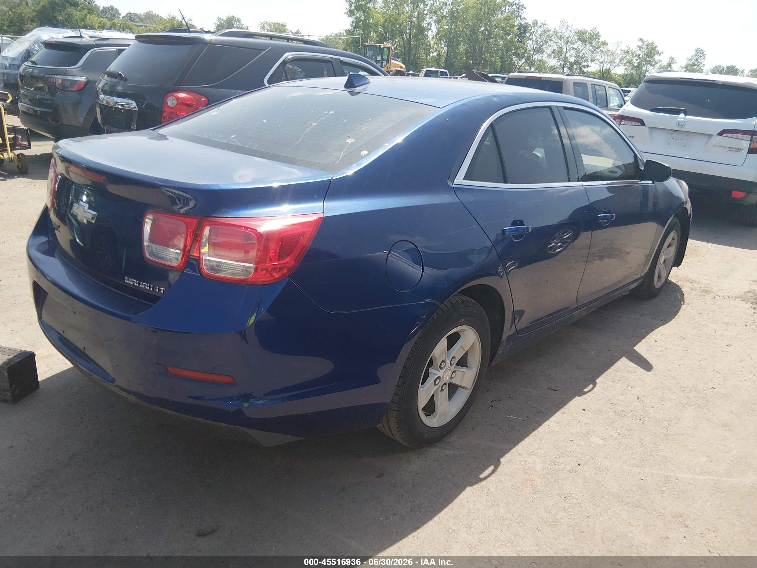 2013 Chevrolet Malibu 1lt Blue vin: 1G11C5SA2DU117228