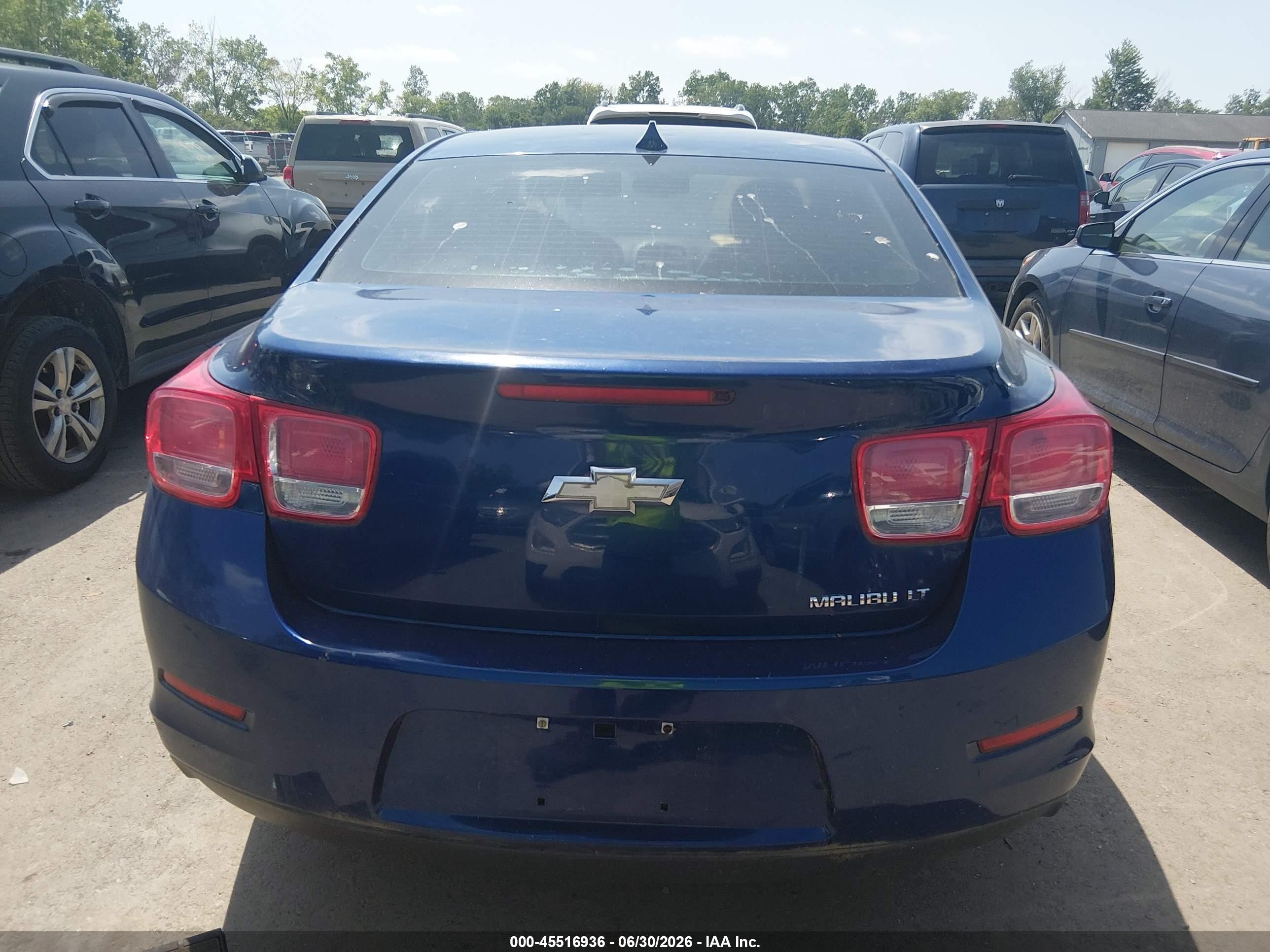 2013 Chevrolet Malibu 1lt Blue vin: 1G11C5SA2DU117228