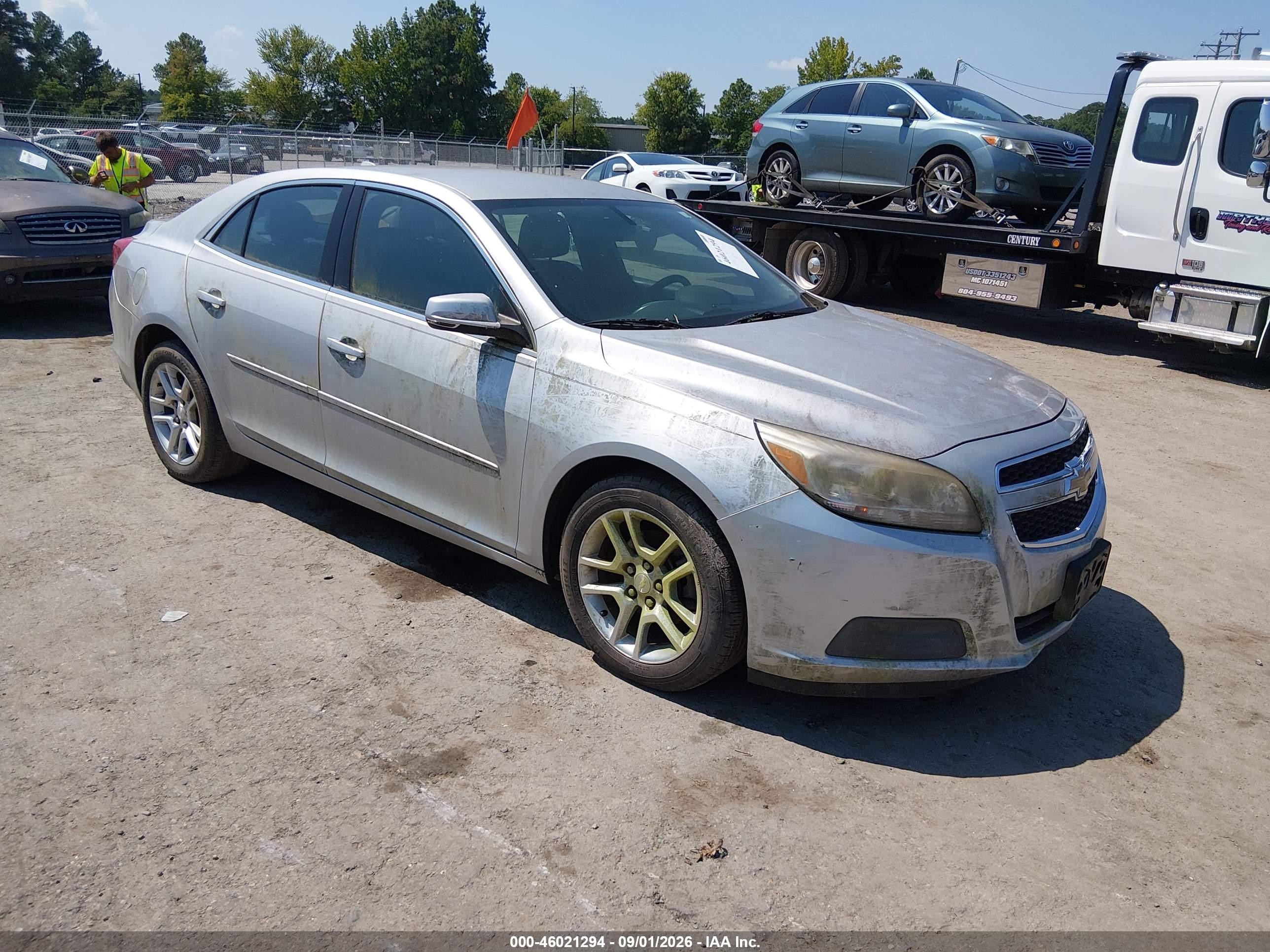 2013 Chevrolet Malibu 1lt Silver vin: 1G11C5SA3DF215897