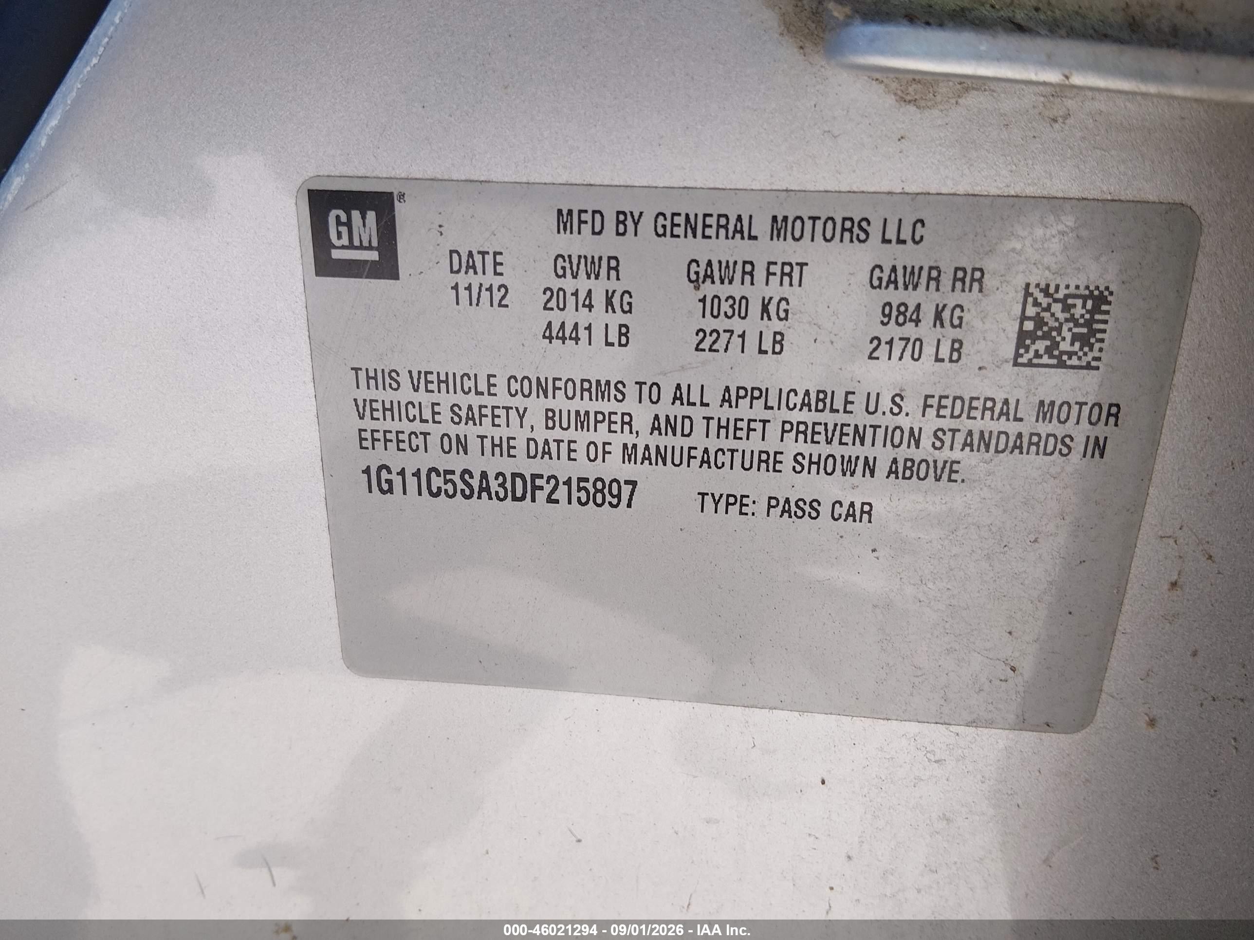 2013 Chevrolet Malibu 1lt Silver vin: 1G11C5SA3DF215897